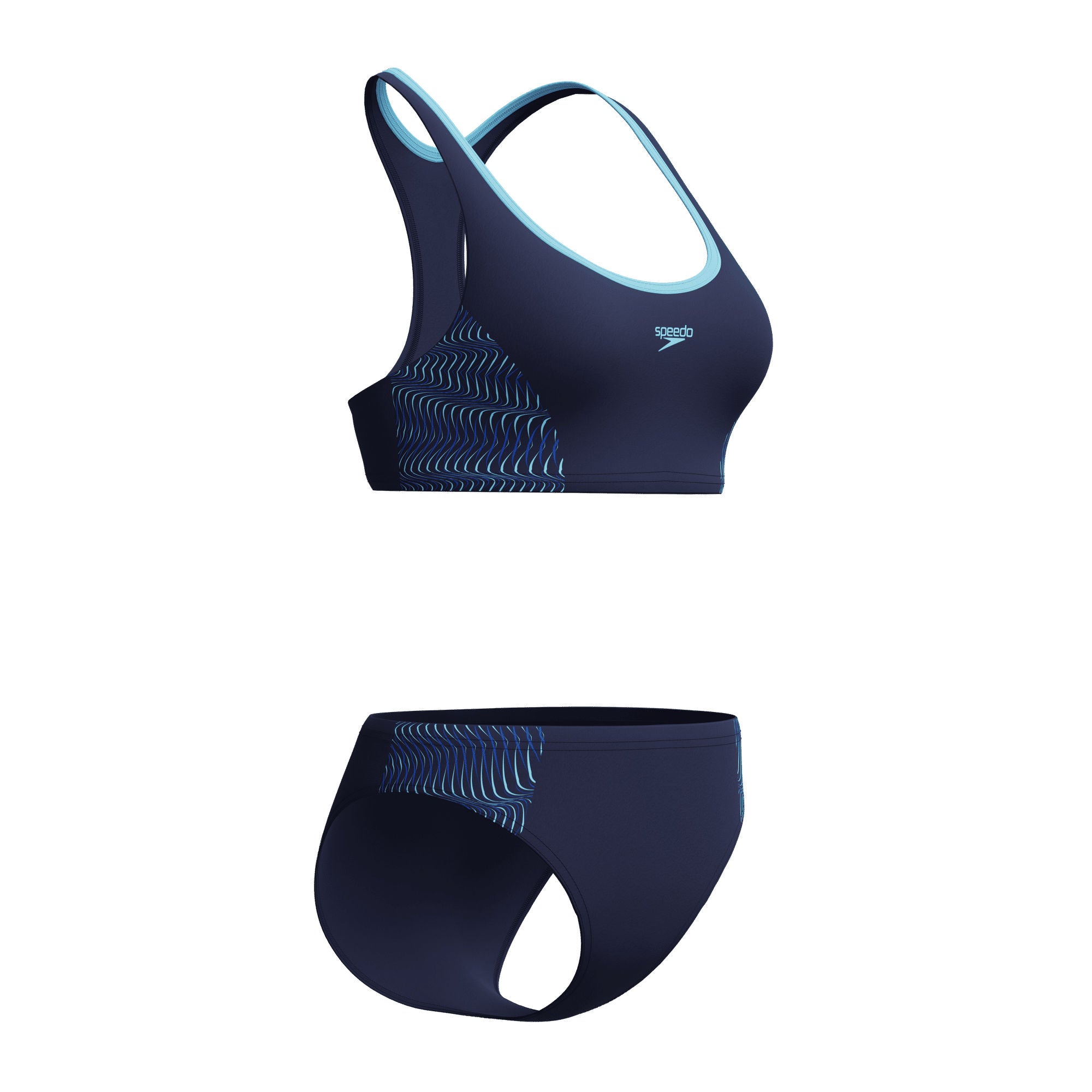 Placement Racerback Damen Bikini | Navy