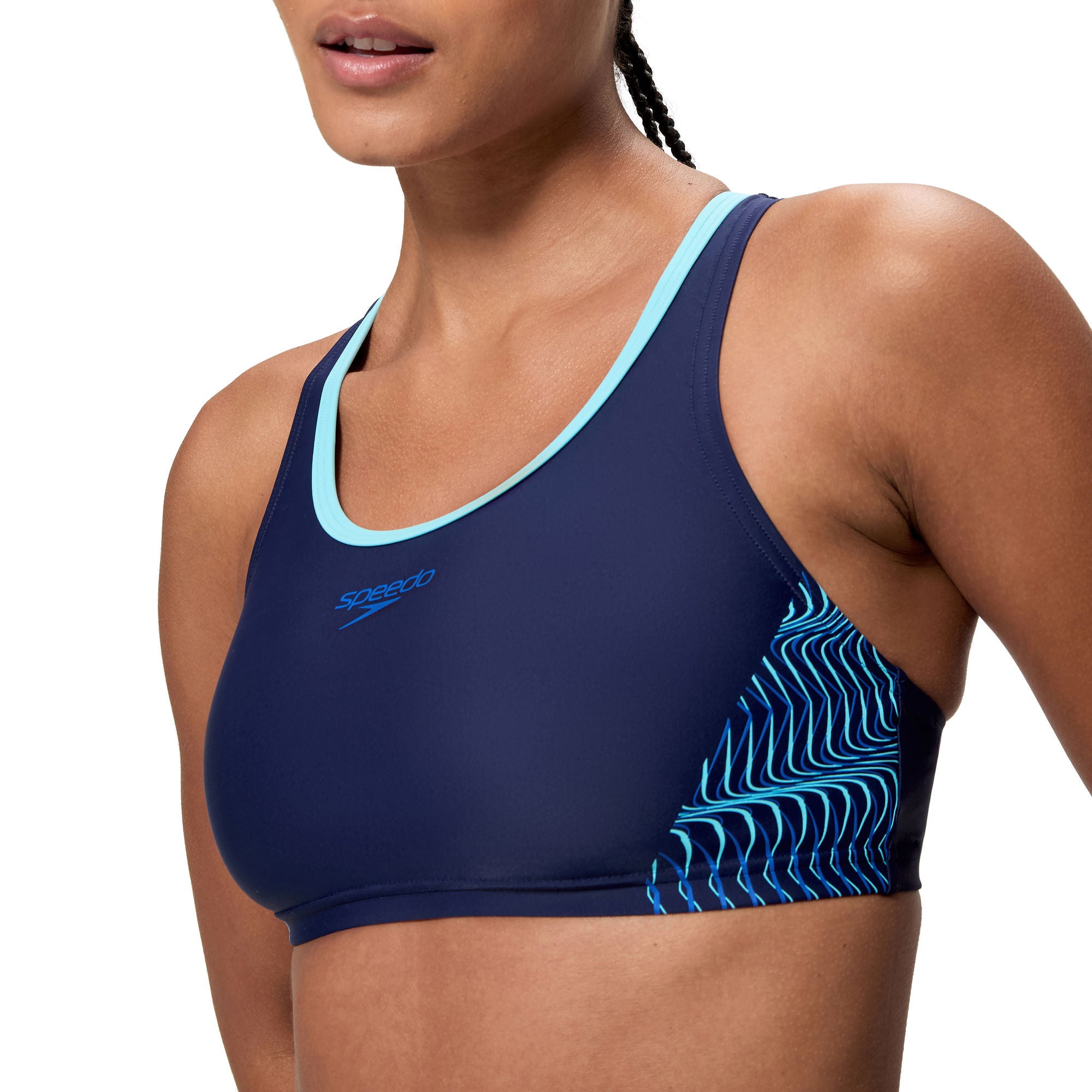 Placement Racerback Damen Bikini | Navy