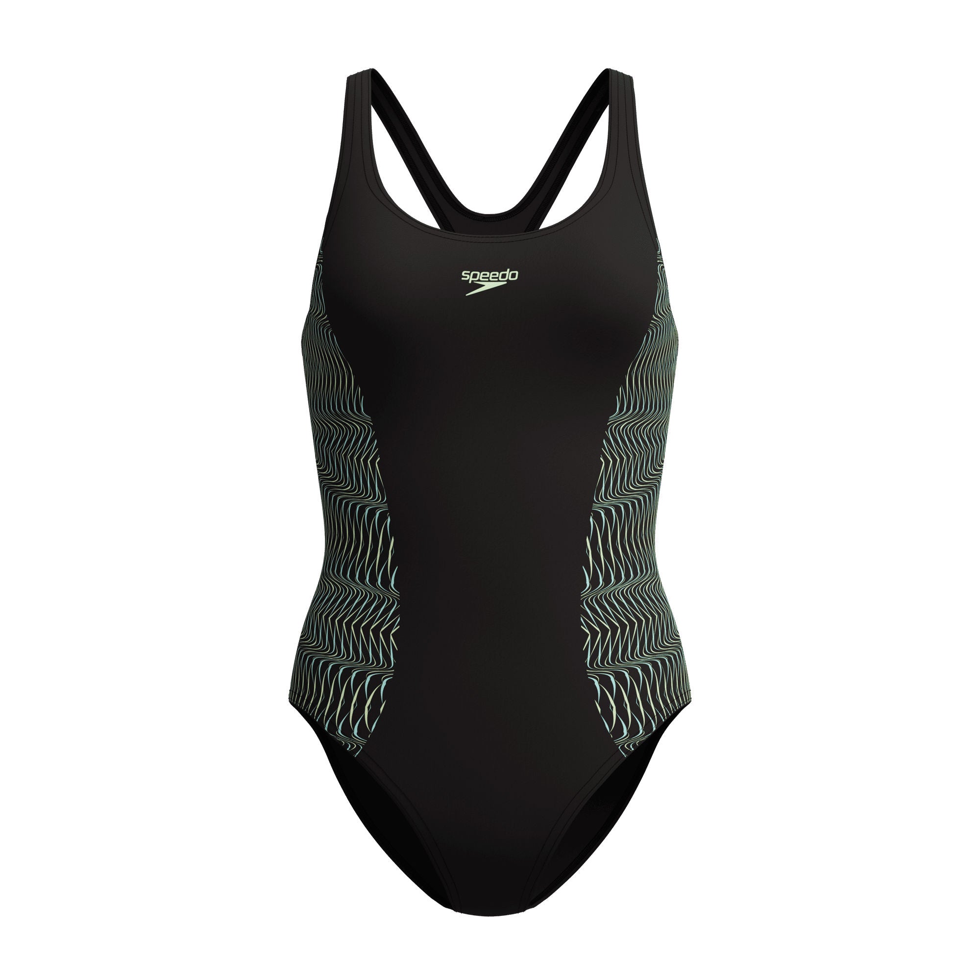 Placement Muscleback Damen Badeanzug | Schwarz