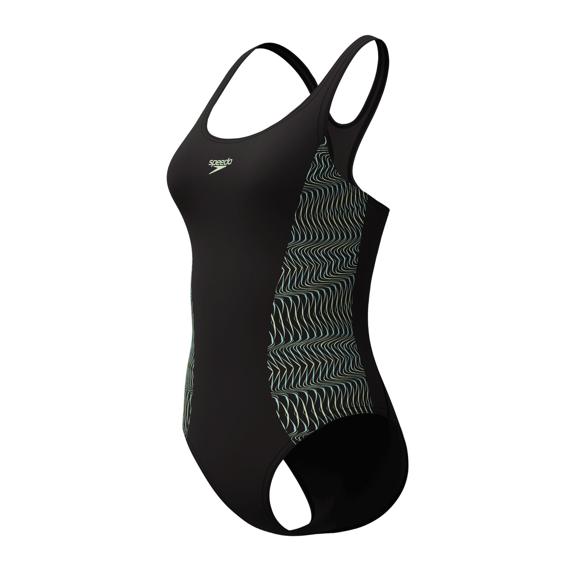 Placement Muscleback Damen Badeanzug | Schwarz