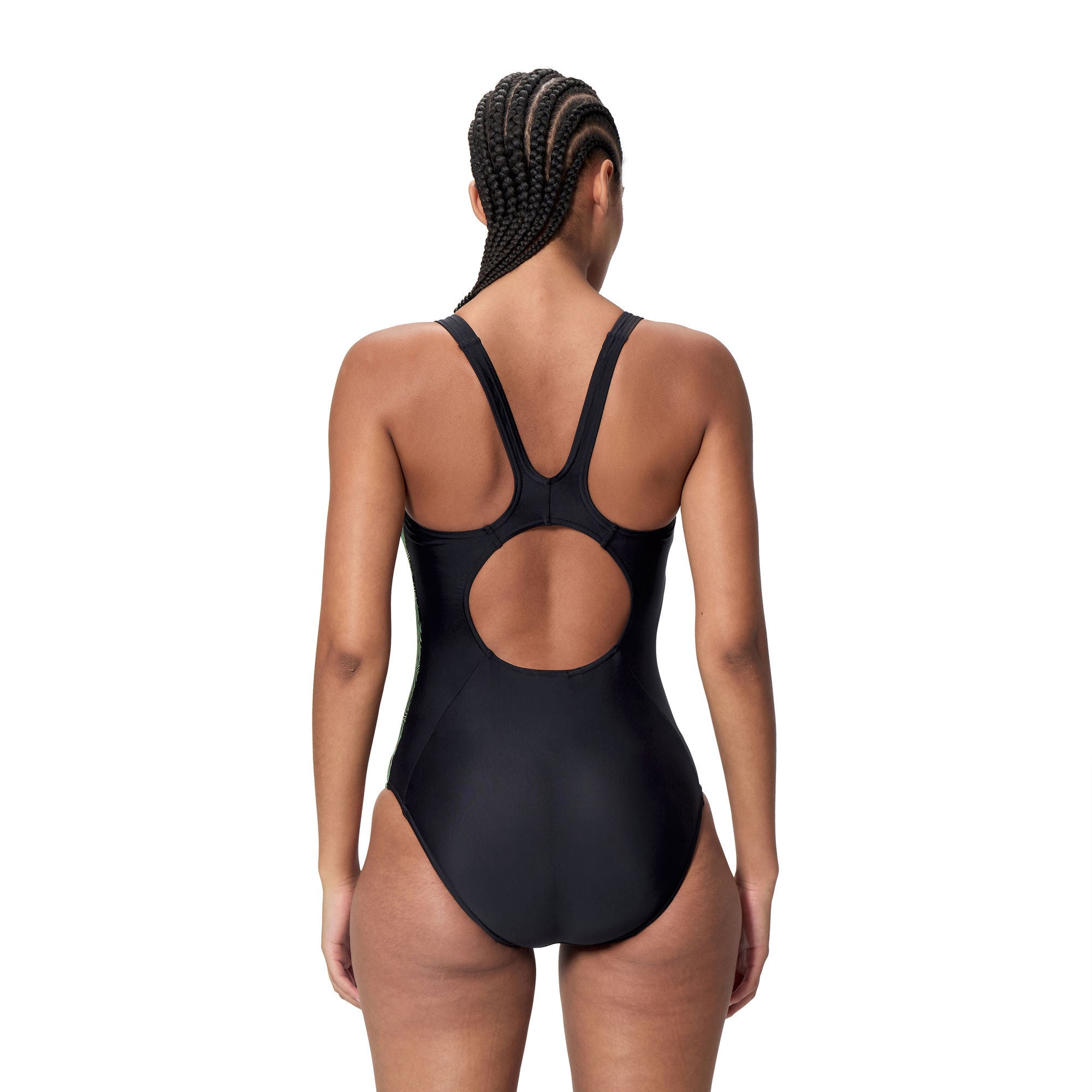 Placement Muscleback Damen Badeanzug | Schwarz