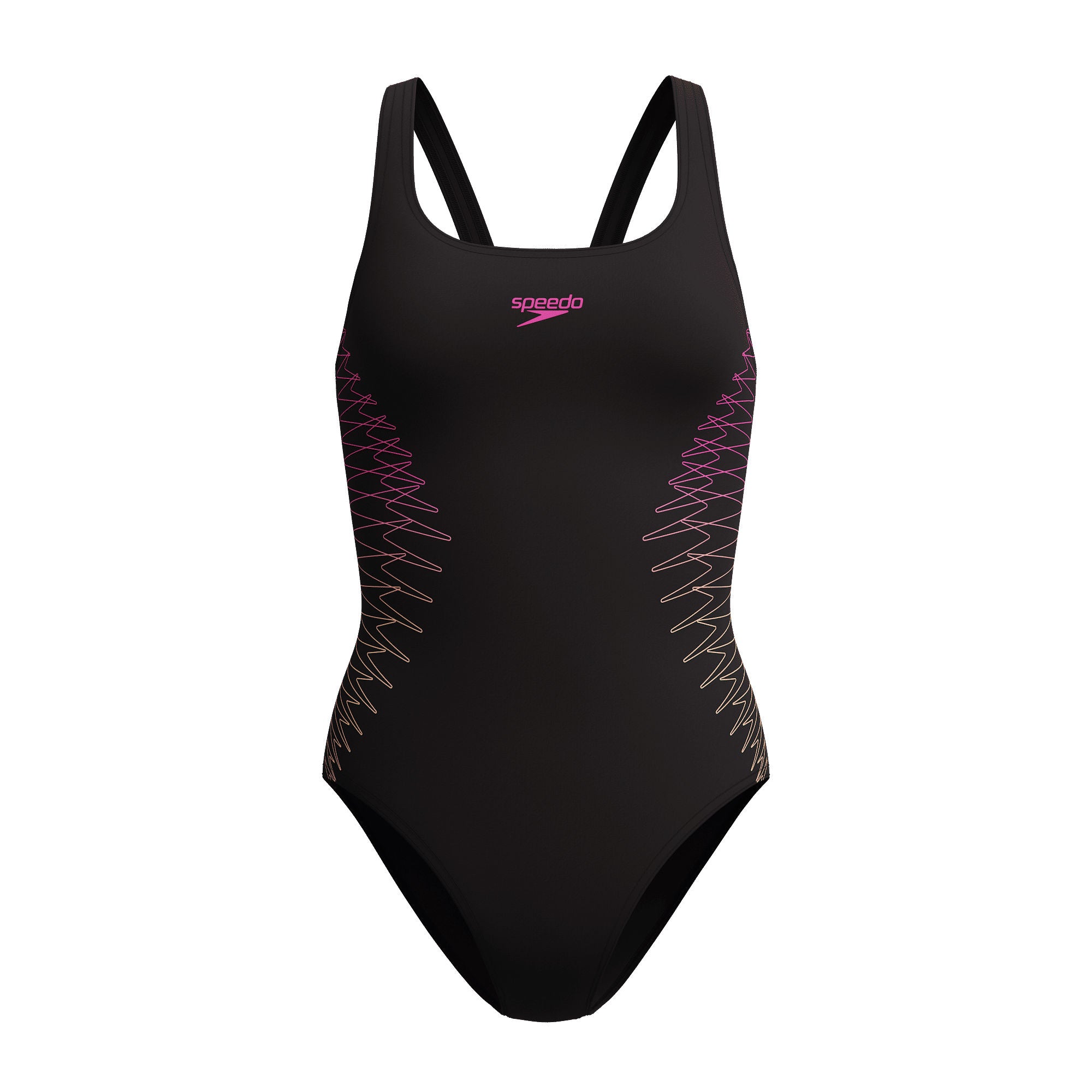 Placement Muscleback Damen Badeanzug | Schwarz