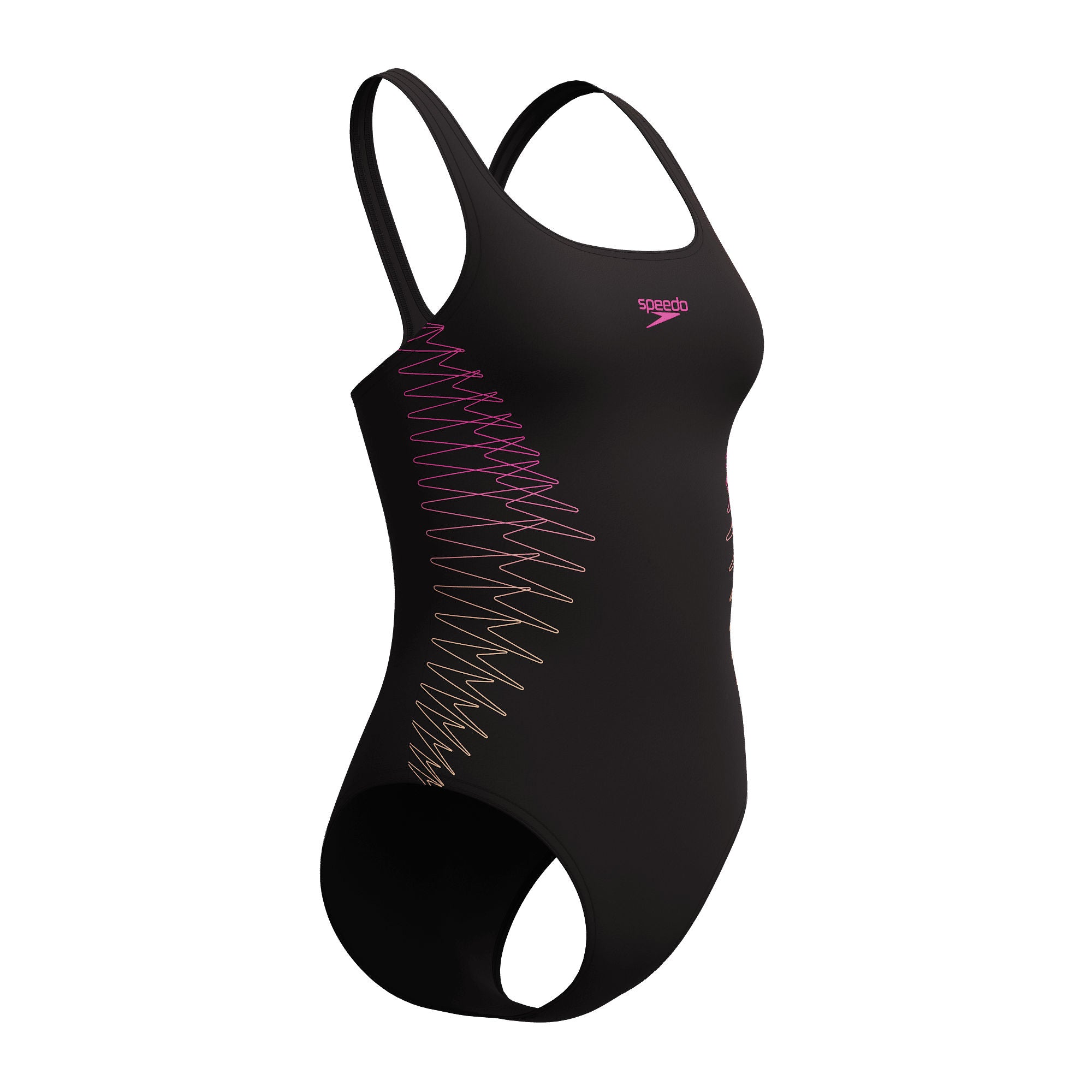 Placement Muscleback Damen Badeanzug | Schwarz