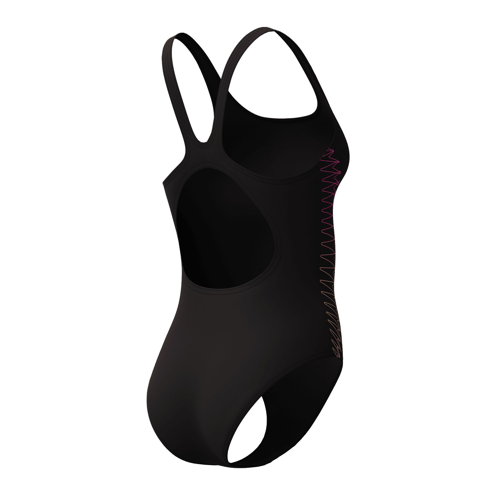 Placement Muscleback Damen Badeanzug | Schwarz