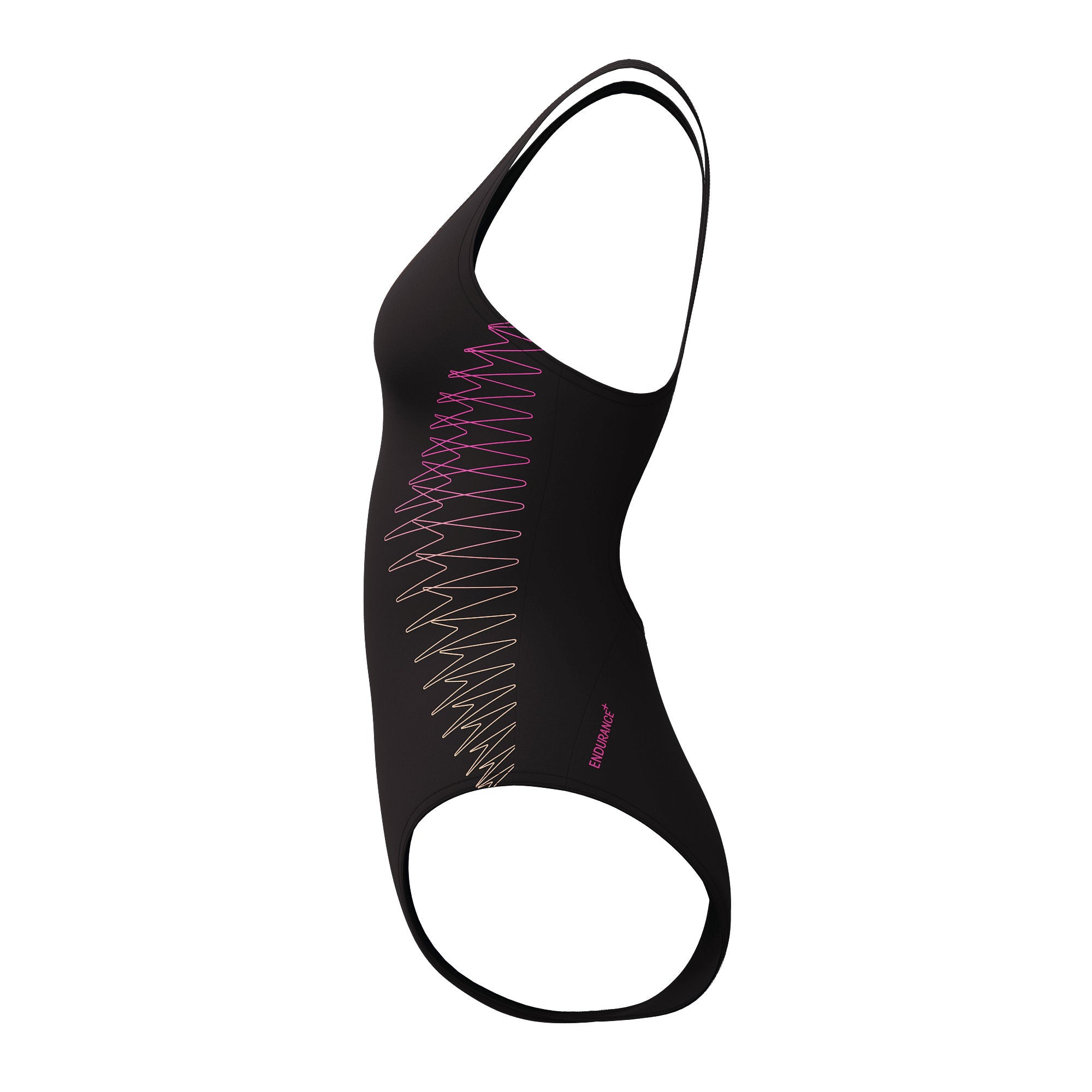 Placement Muscleback Damen Badeanzug | Schwarz