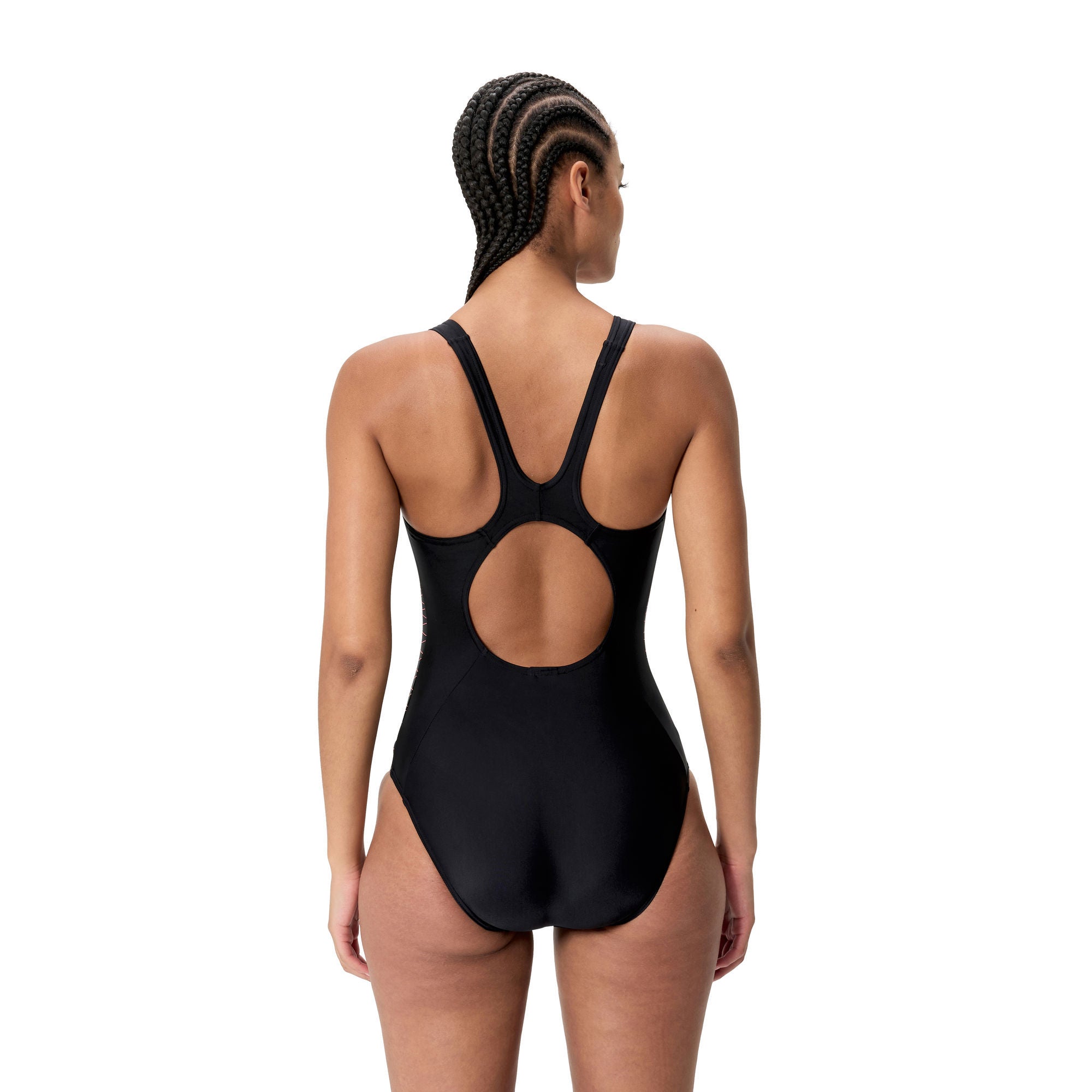 Placement Muscleback Damen Badeanzug | Schwarz