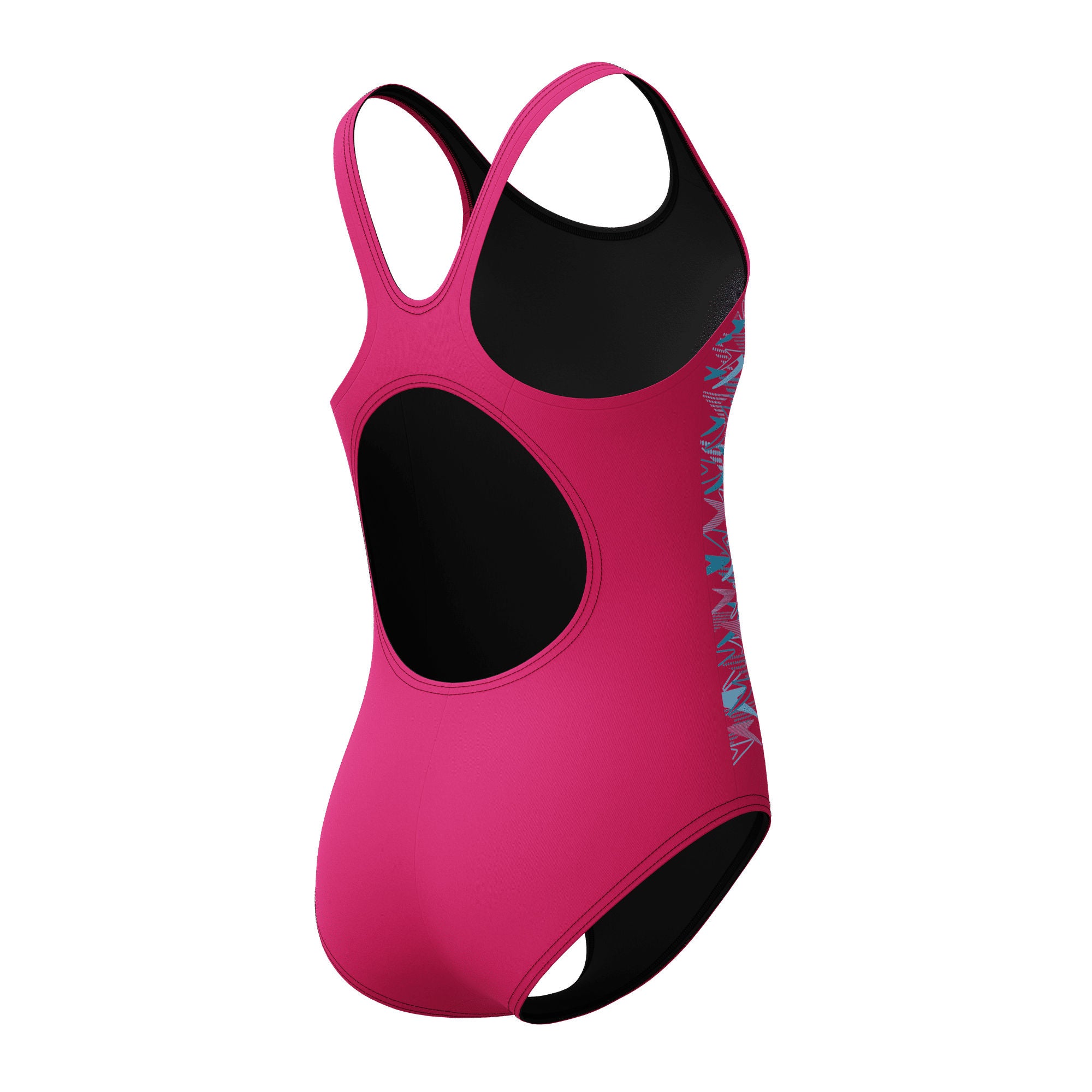 Placement Muscleback Mädchen Badeanzug | Pink