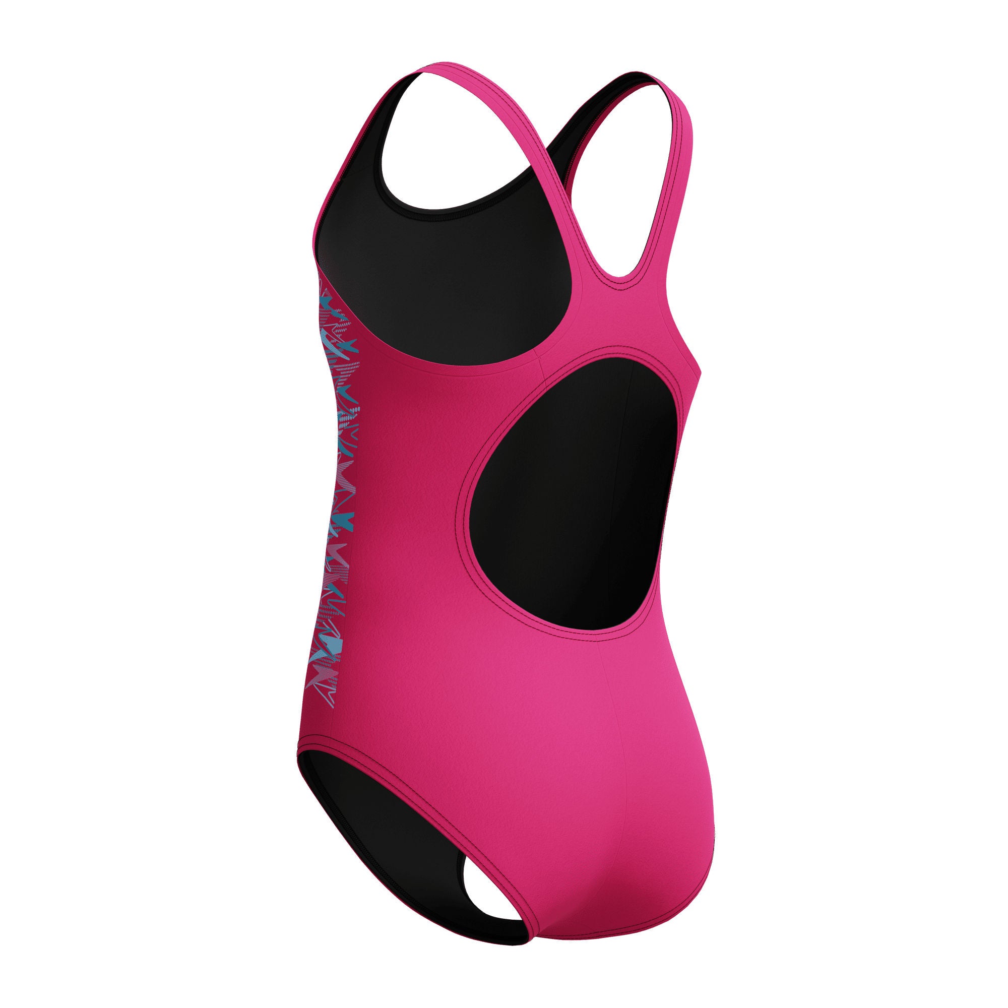 Placement Muscleback Mädchen Badeanzug | Pink
