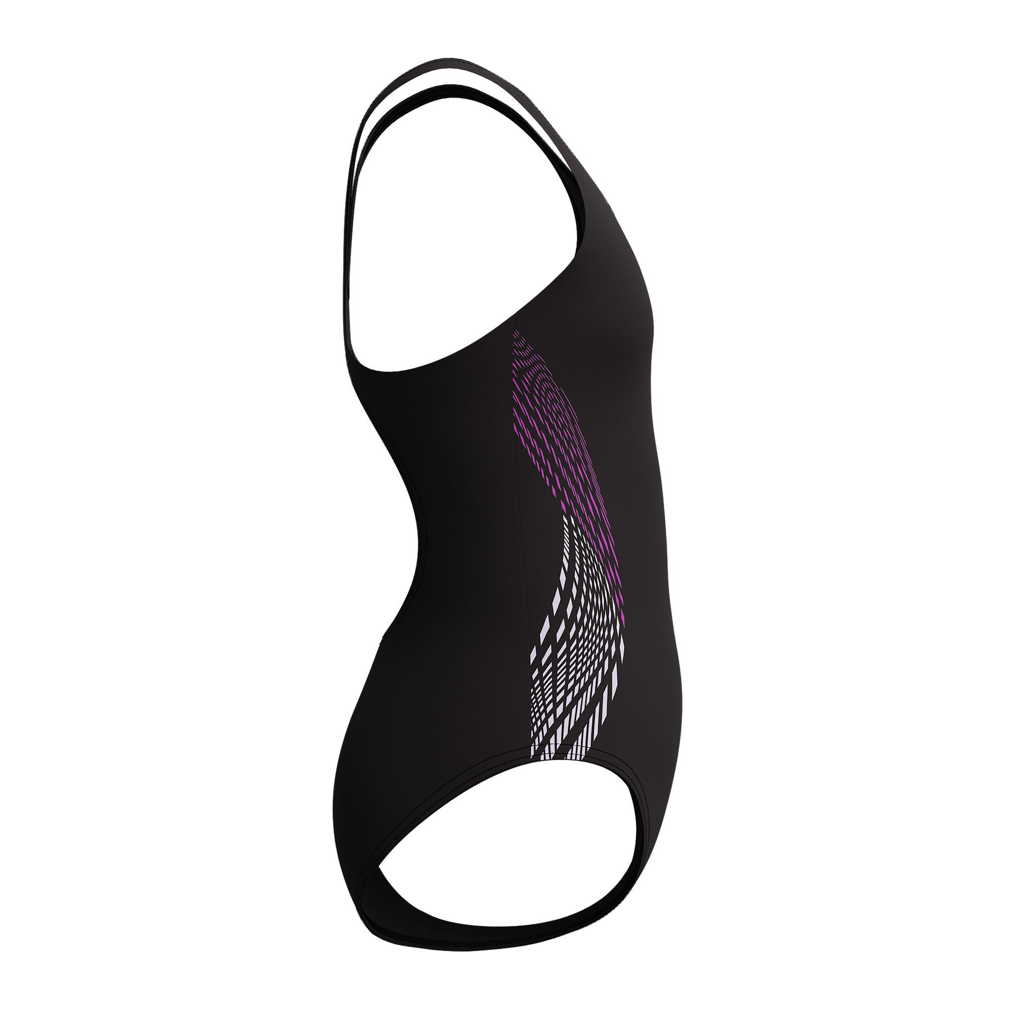 Placmement Muscleback Mädchen Badeanzug | Schwarz