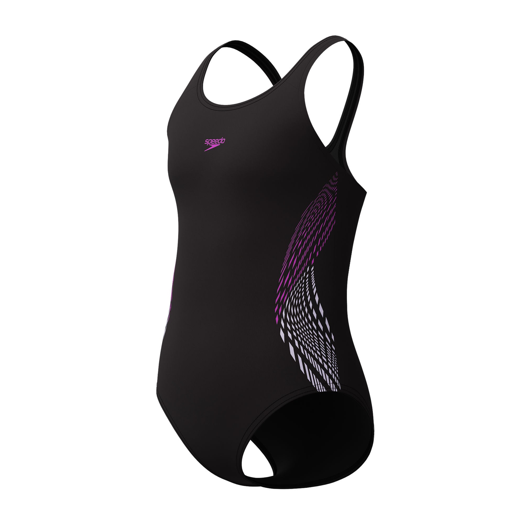 Placmement Muscleback Mädchen Badeanzug | Schwarz