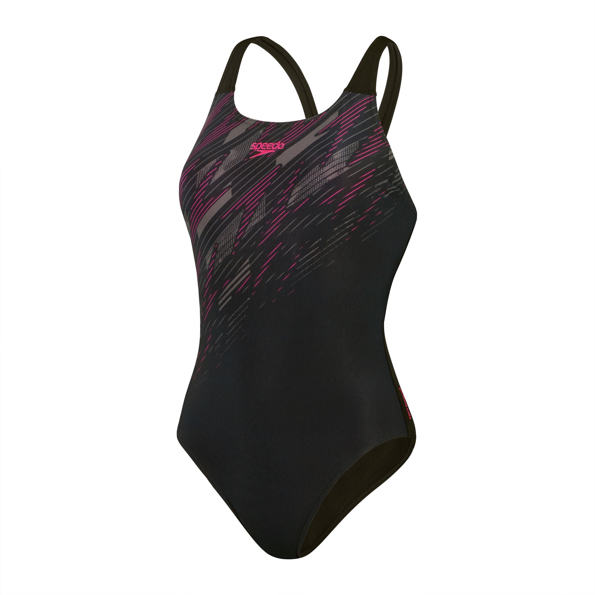 HyperBoom Placement Muscleback Damen Badeanzug | Schwarz