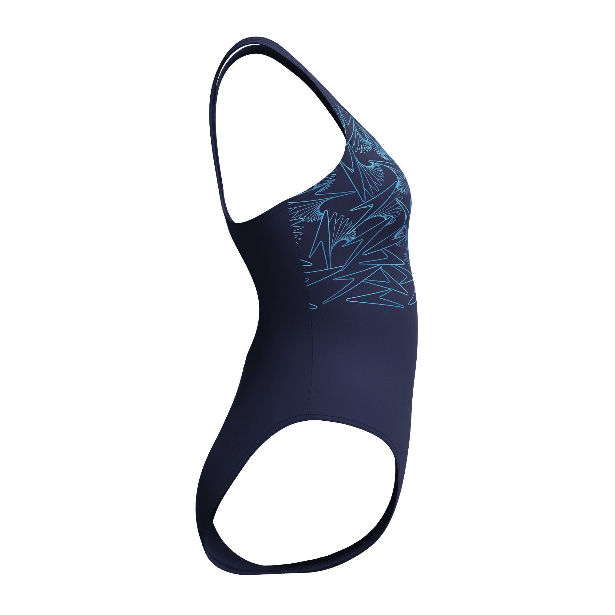 HyperBoom Placement Muscleback Damen Badeanzug | Blau