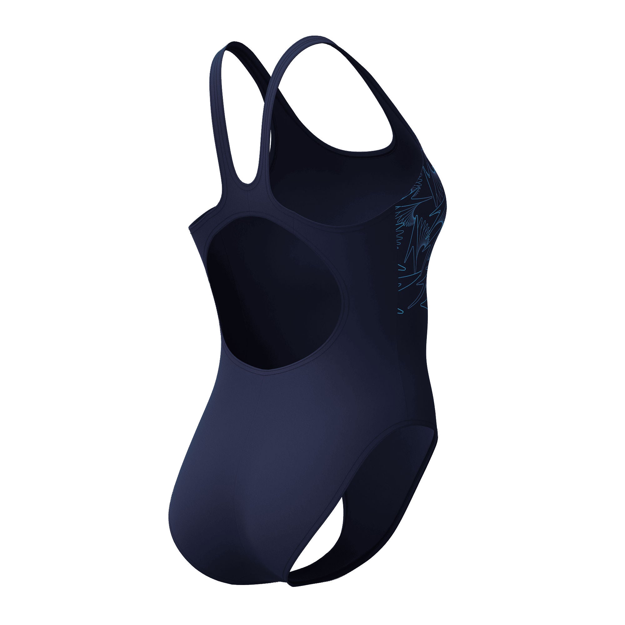 HyperBoom Placement Muscleback Damen Badeanzug | Blau
