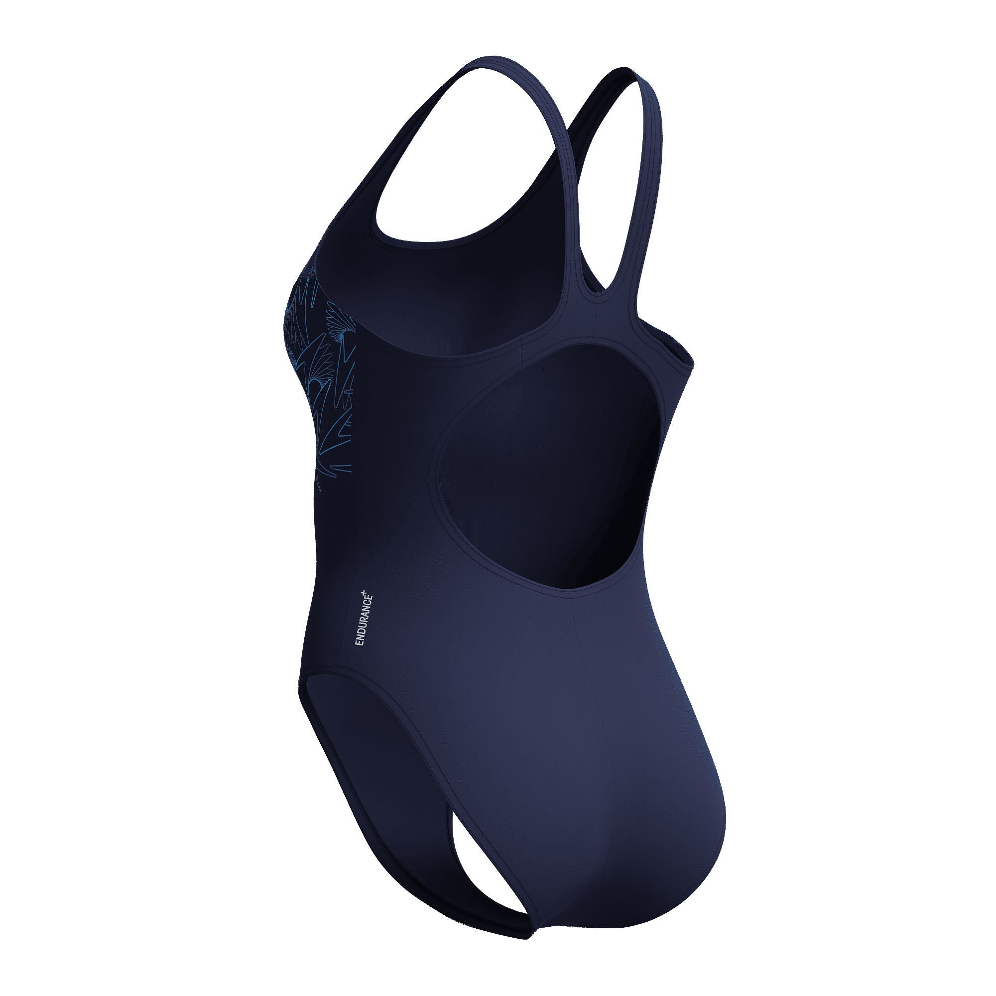 HyperBoom Placement Muscleback Damen Badeanzug | Blau
