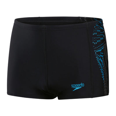 Plastisol Placement Jungen Aquashorts | Schwarz