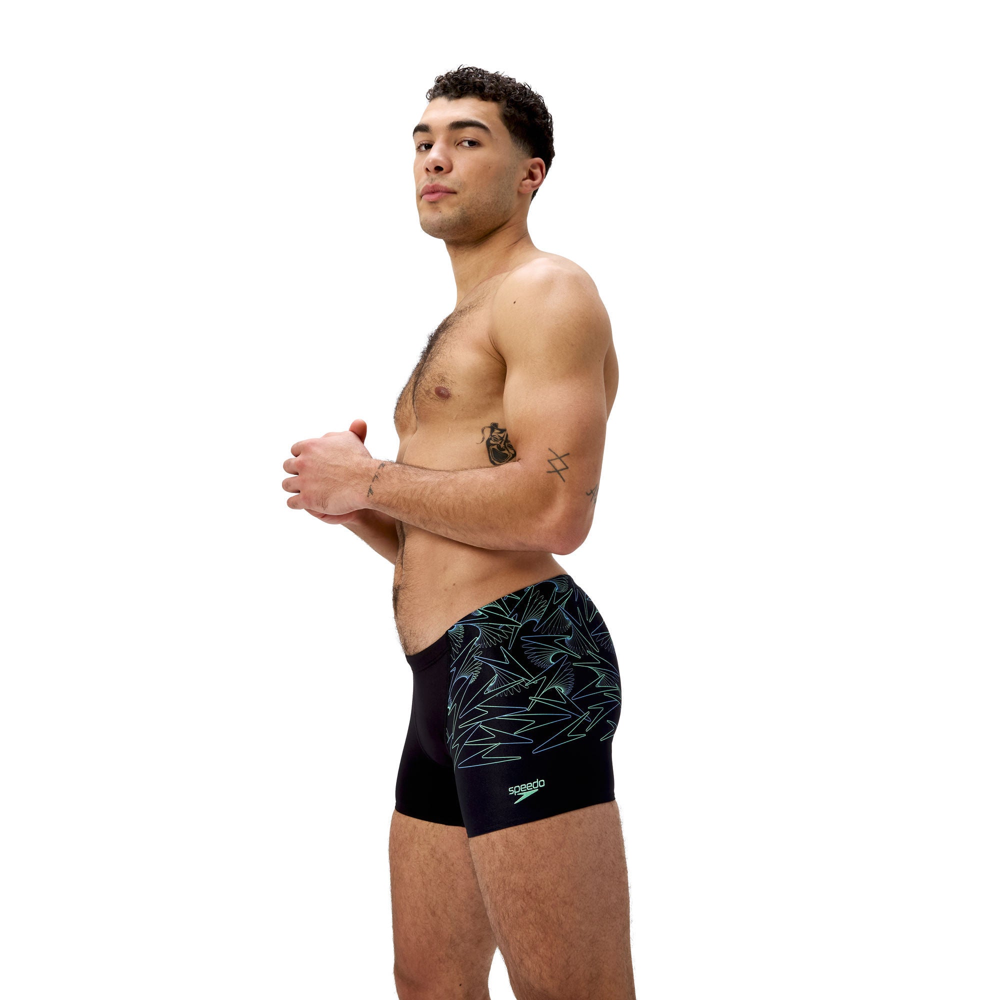HyperBoom V-Cut Herren Aquashorts | Grün