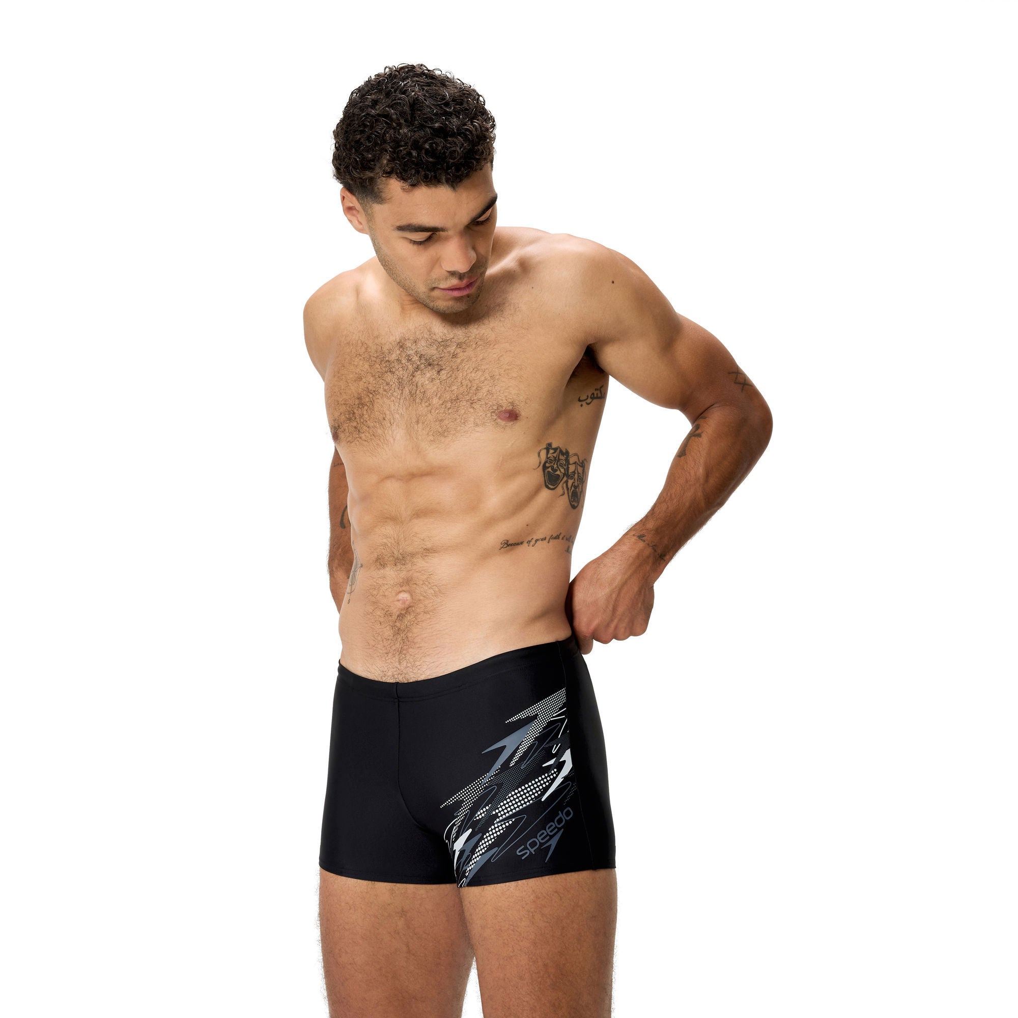 Medley Logo Herren Aquashorts | Schwarz