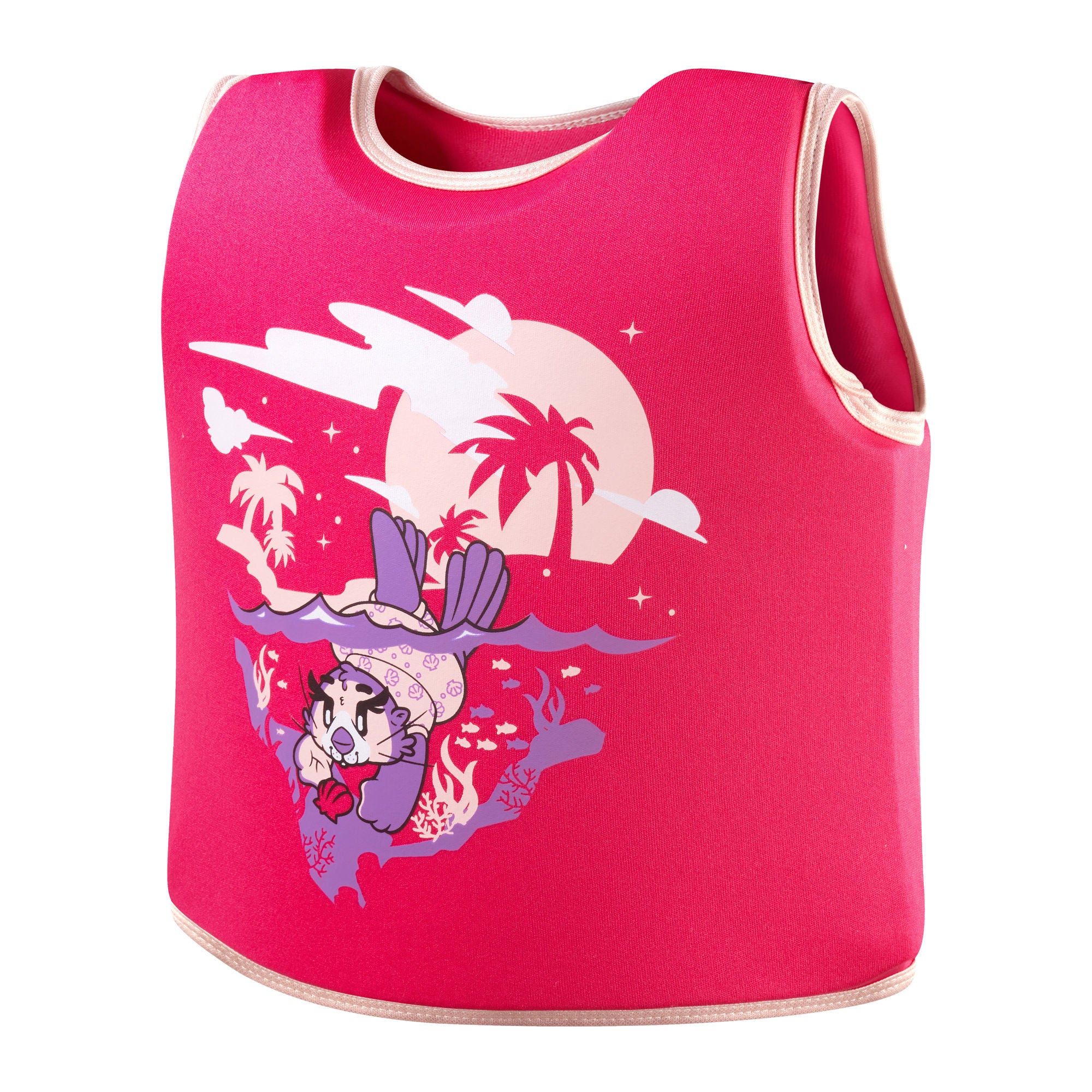Learn to Swim Character Printe Mädchen Schwimmweste | Pink