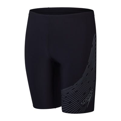 Medley Logo Jungen Badehose | Schwarz