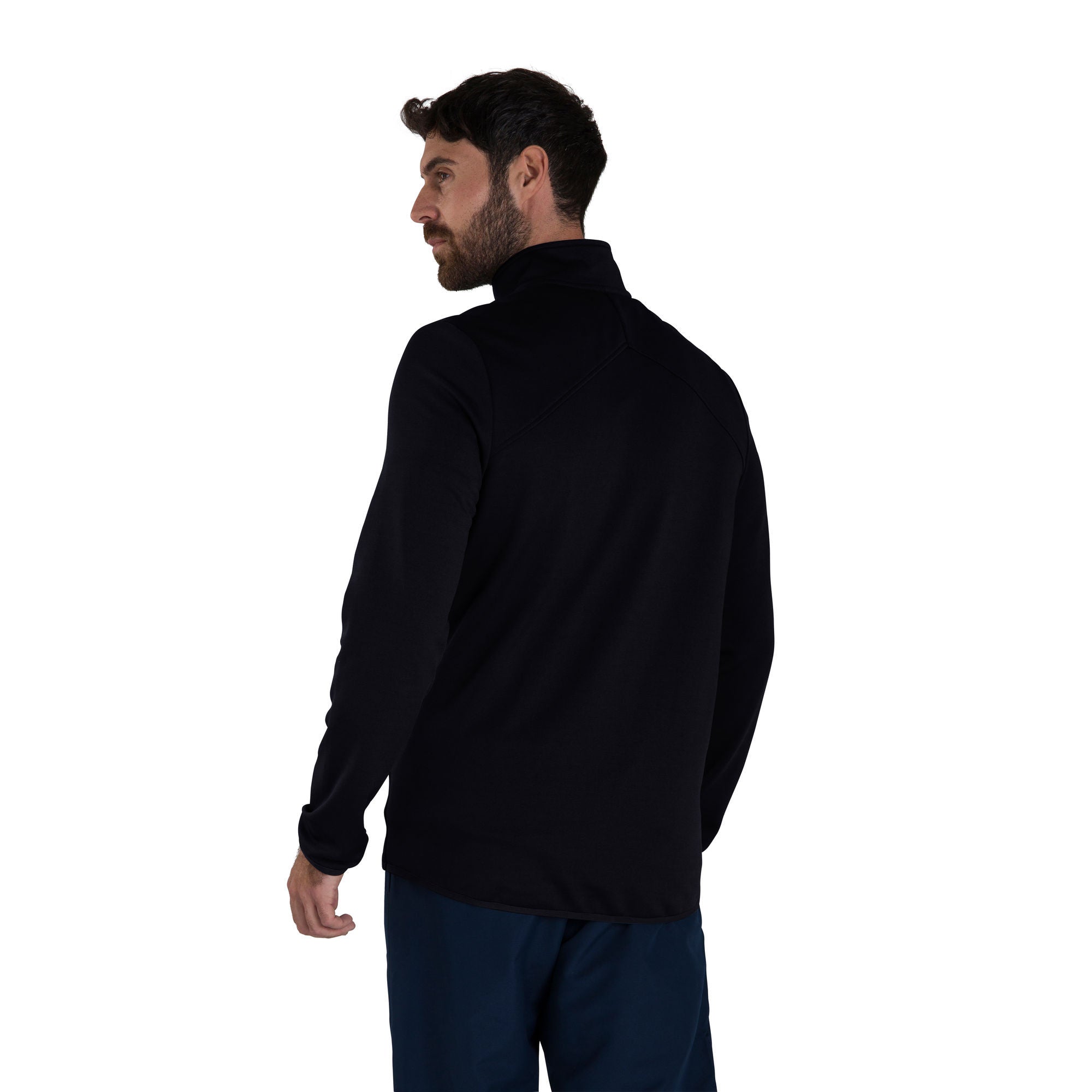 CLUB 1/4 ZIP MIDLYR TRN TOP AM Herren Sportjacke | Schwarz