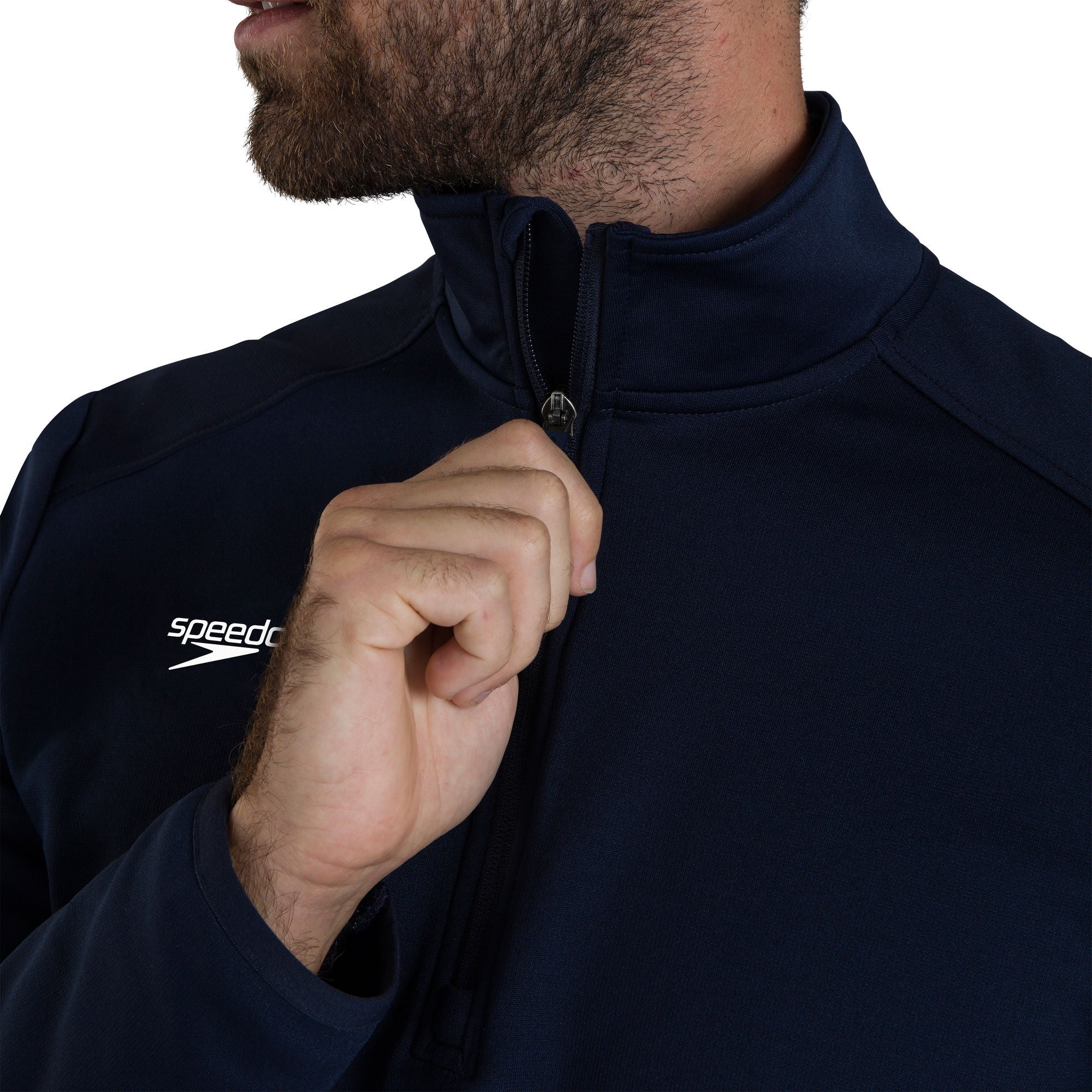 CLUB 1/4 ZIP MIDLYR TRN TOP AM Herren Sportjacke | Navy