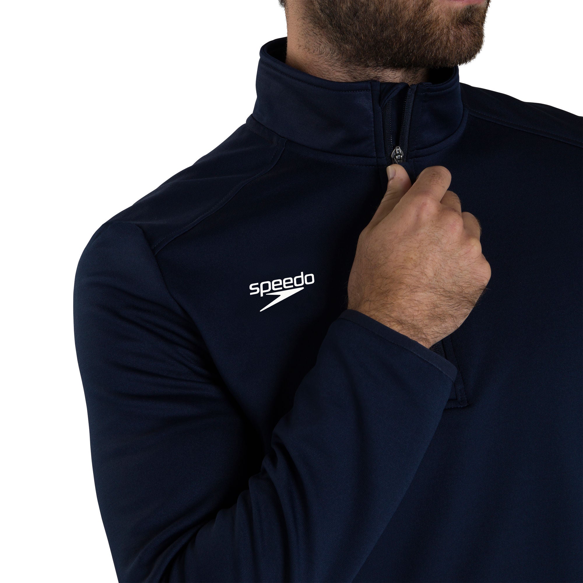 CLUB 1/4 ZIP MIDLYR TRN TOP AM Herren Sportjacke | Navy
