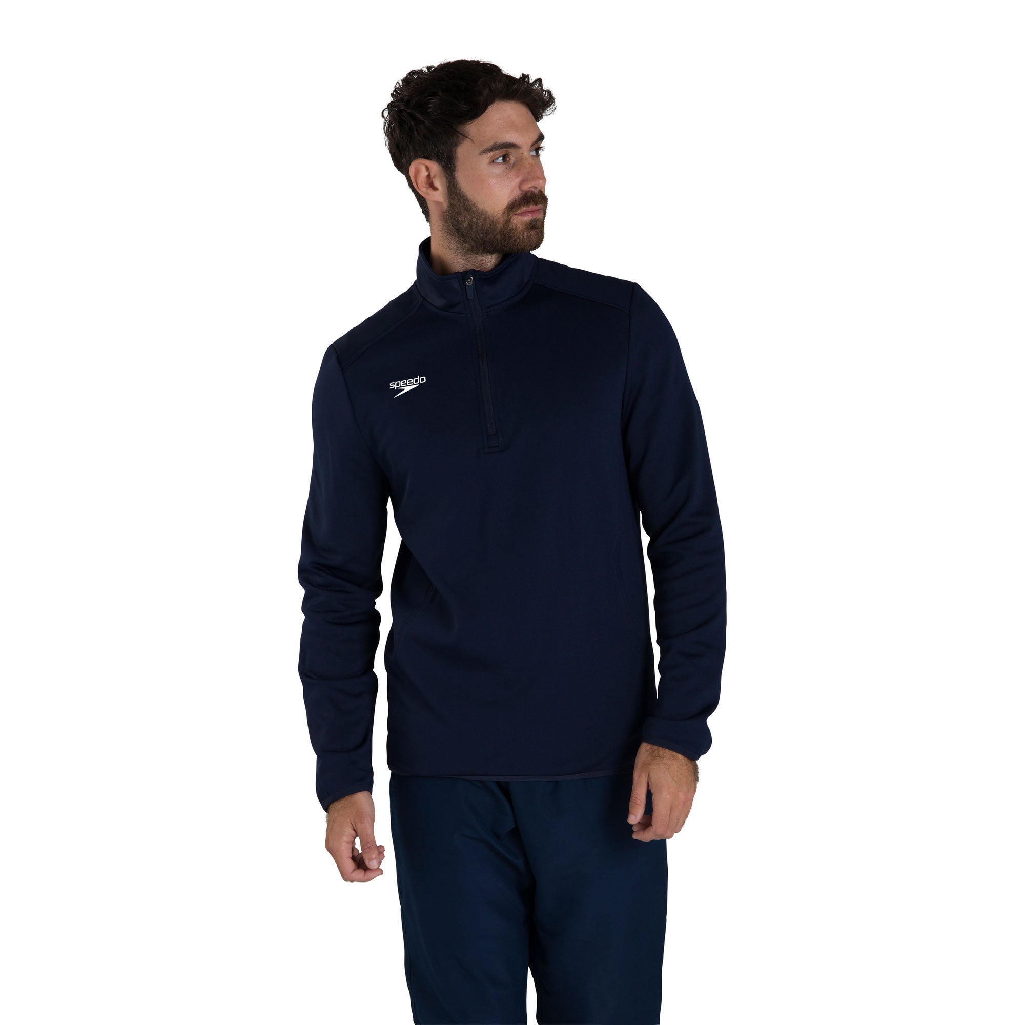 CLUB 1/4 ZIP MIDLYR TRN TOP AM Herren Sportjacke | Navy