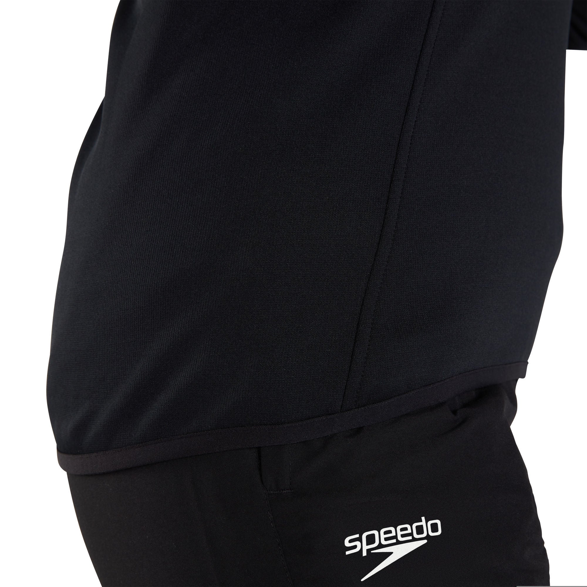 CLUB 1/4 ZIP MIDLYR TRN TOP AF Damen Sportjacke | Schwarz