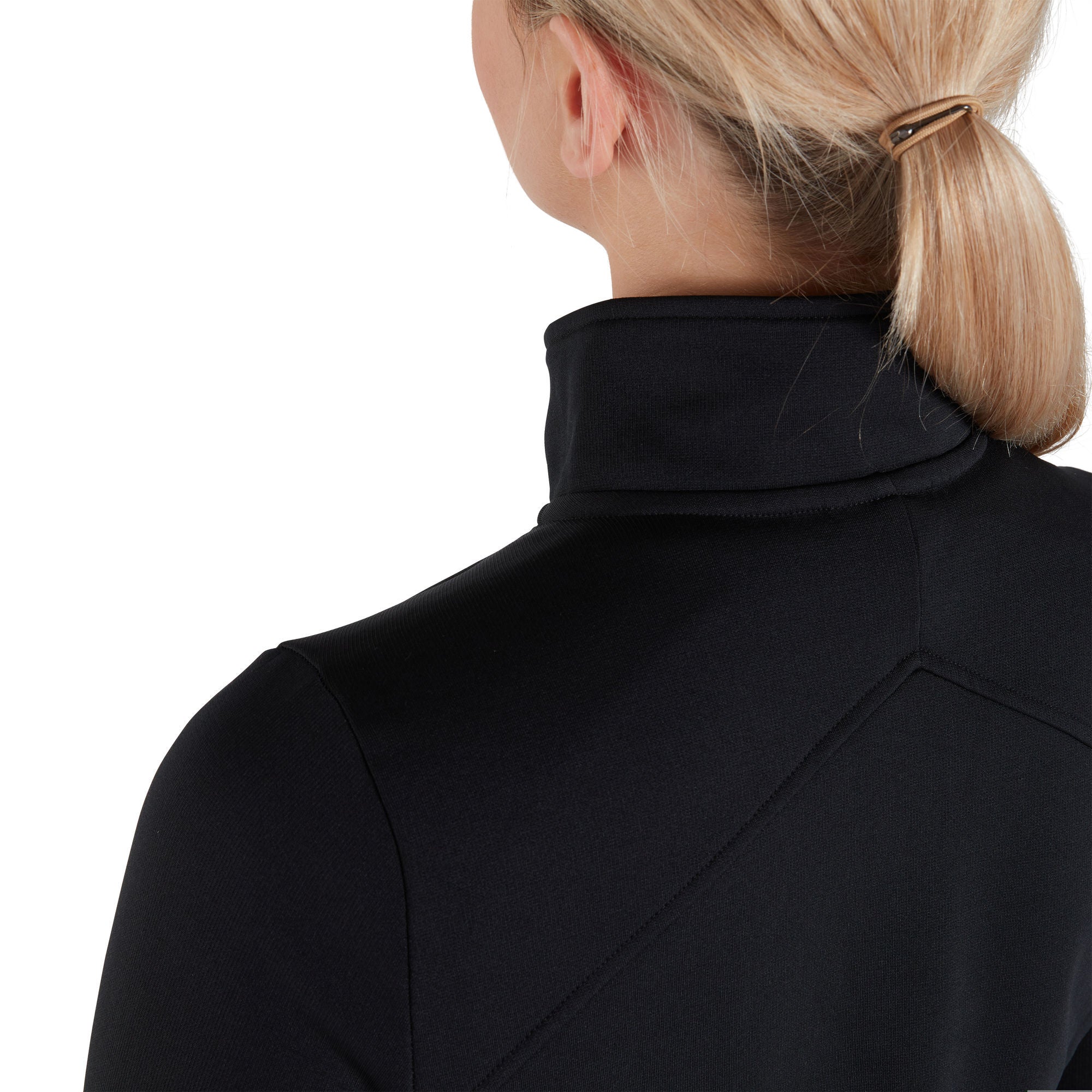 CLUB 1/4 ZIP MIDLYR TRN TOP AF Damen Sportjacke | Schwarz