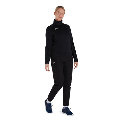CLUB 1/4 ZIP MIDLYR TRN TOP AF Damen Sportjacke | Schwarz
