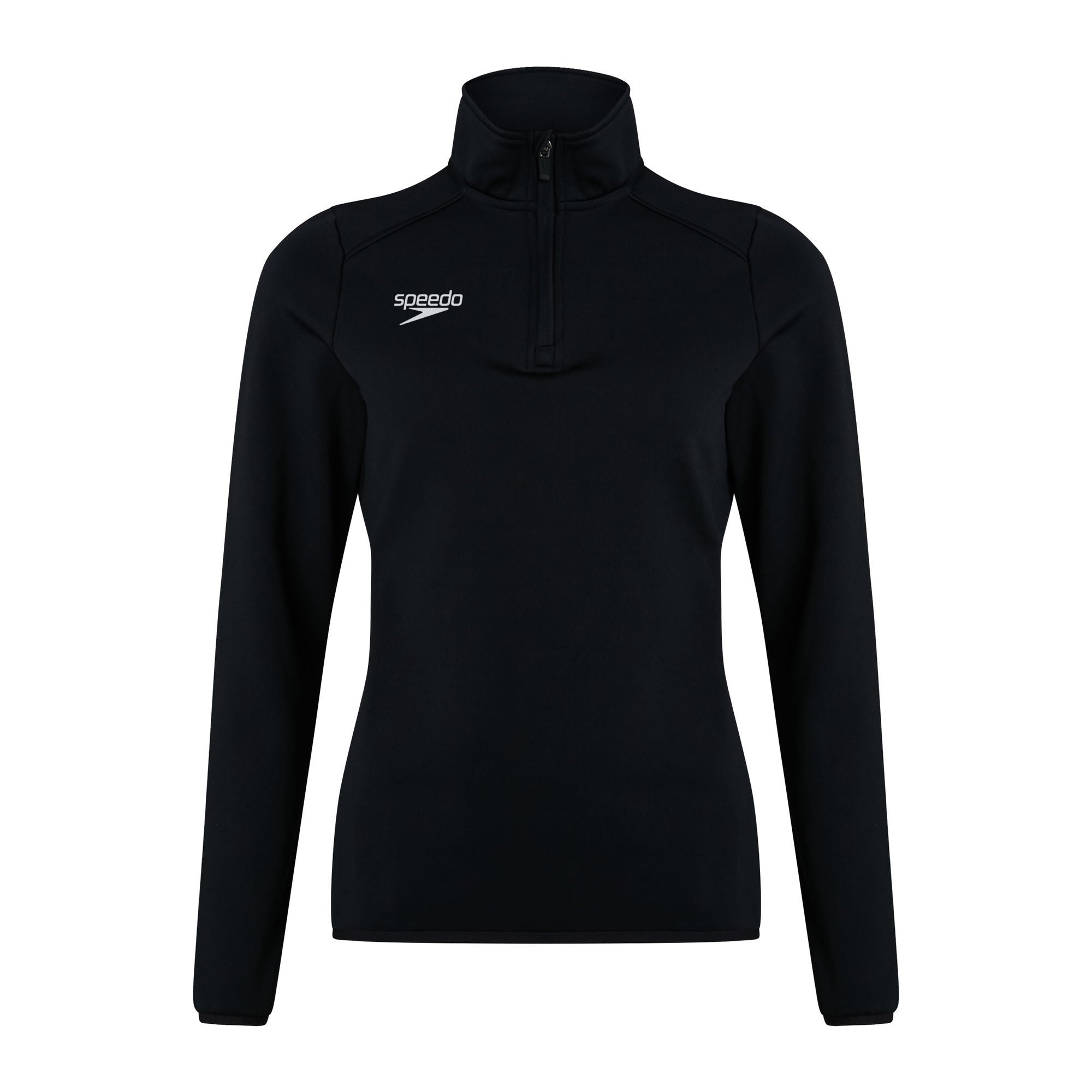 CLUB 1/4 ZIP MIDLYR TRN TOP AF Damen Sportjacke | Schwarz