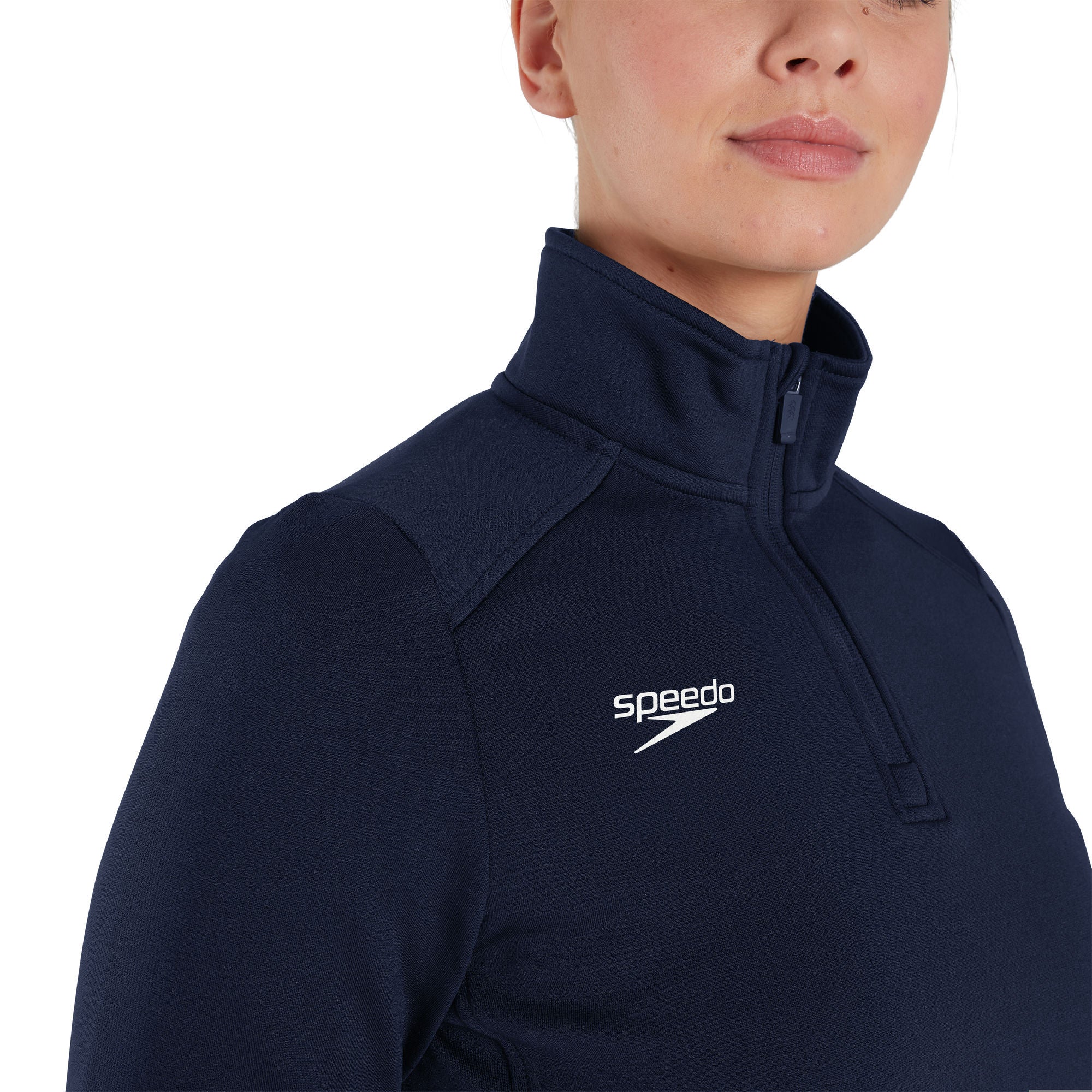 CLUB 1/4 ZIP MIDLYR TRN TOP AF Damen Sportjacke | Navy