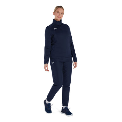 CLUB 1/4 ZIP MIDLYR TRN TOP AF Damen Sportjacke | Navy