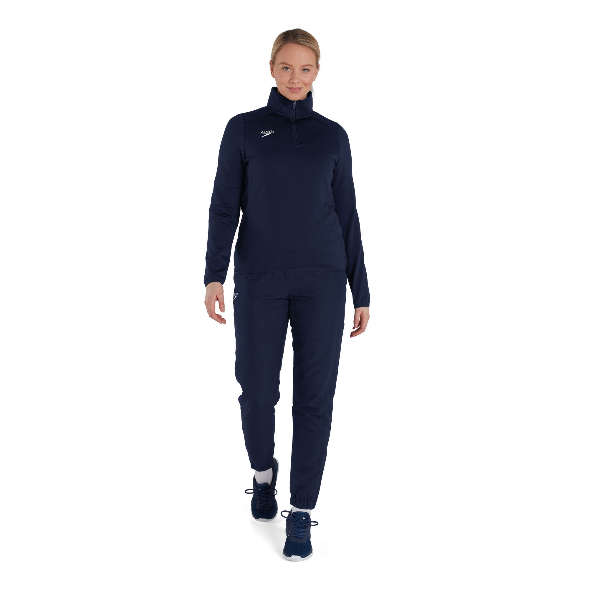 CLUB 1/4 ZIP MIDLYR TRN TOP AF Damen Sportjacke | Navy