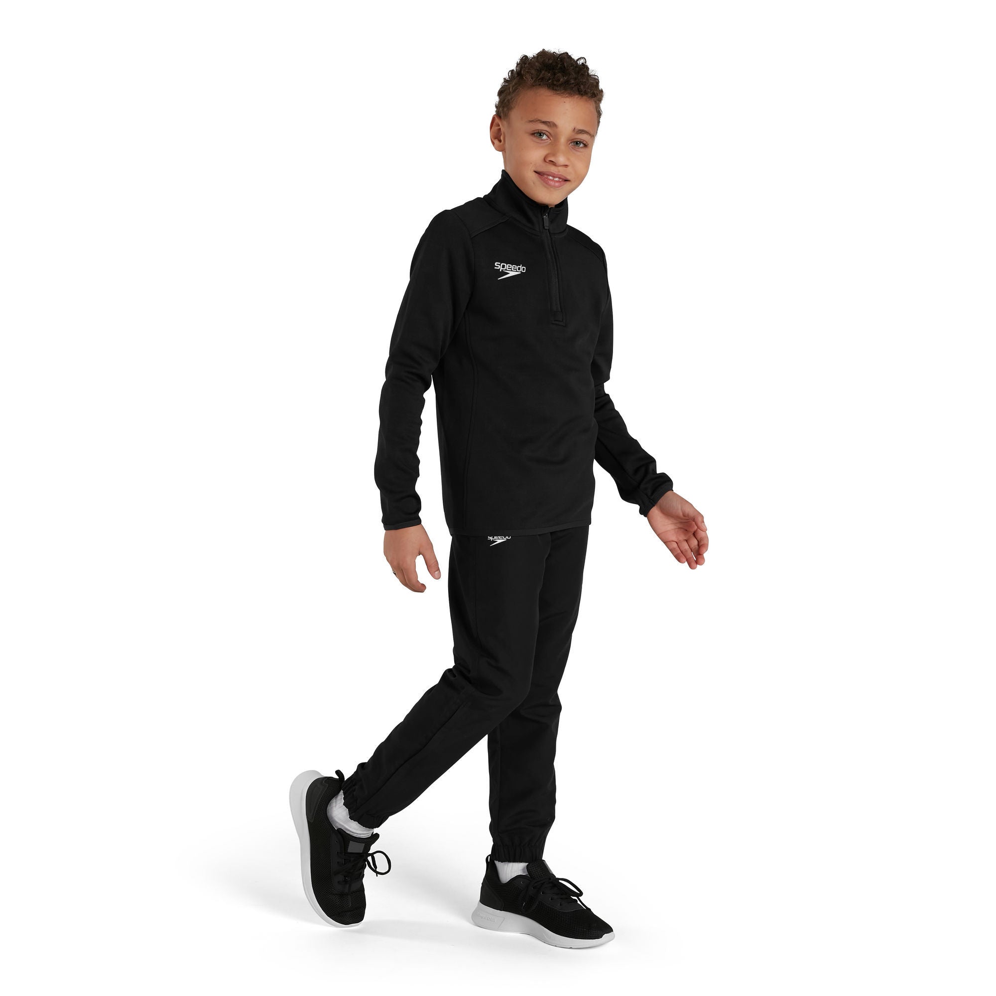 CLUB 1/4 ZIP MIDLYR TRN TOP JM Sportjacke | Schwarz