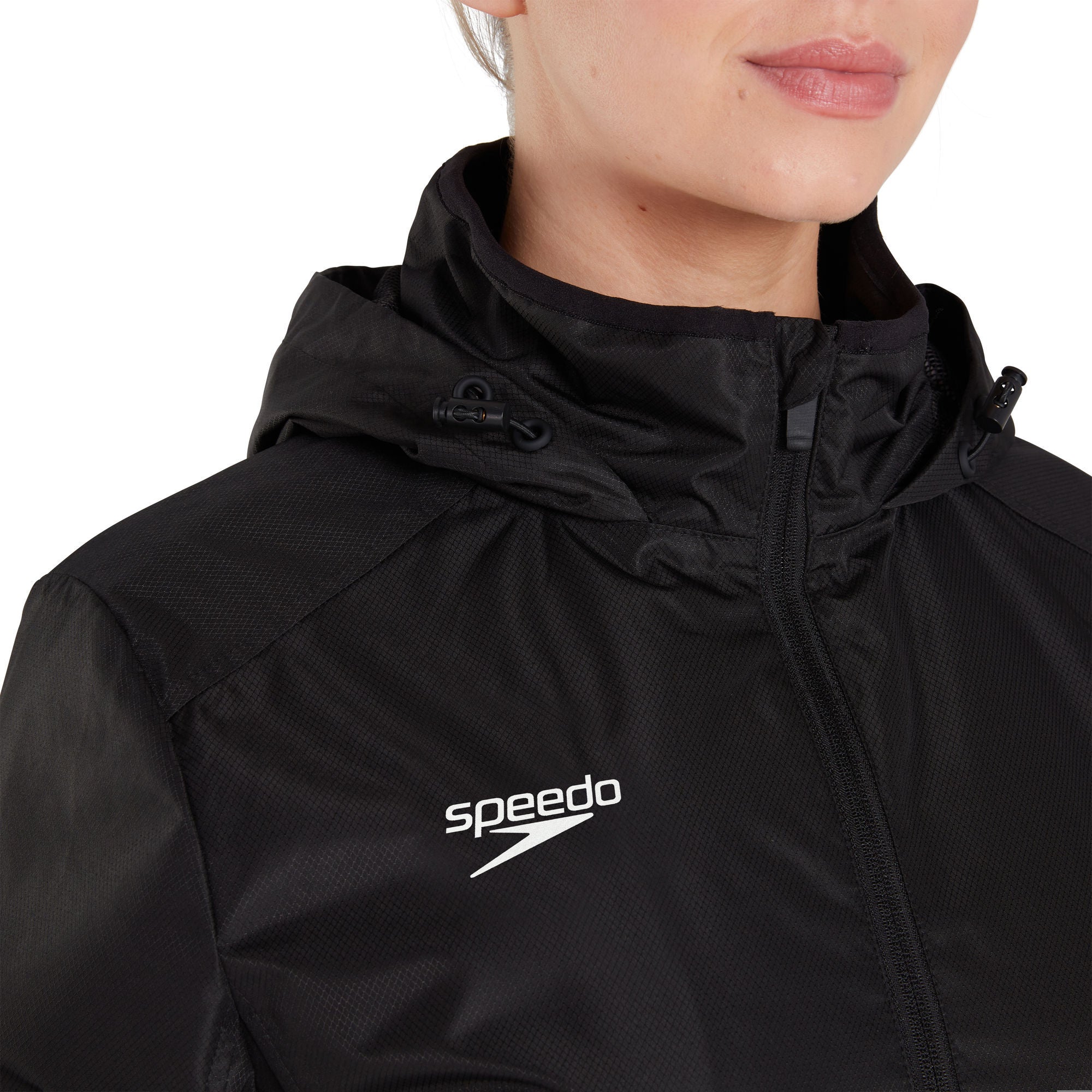 CLUB VPSHLD FULLZIP RAINJKT AF Damen Regenjacke | Schwarz