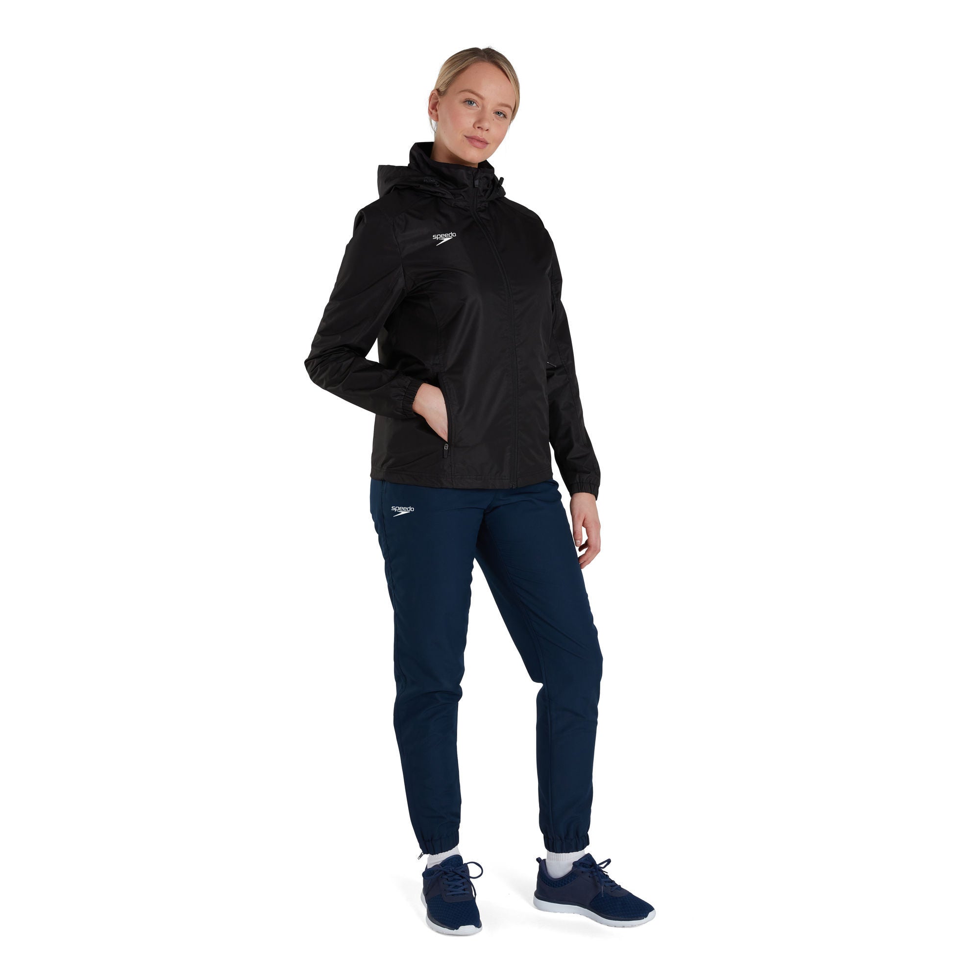CLUB VPSHLD FULLZIP RAINJKT AF Damen Regenjacke | Schwarz