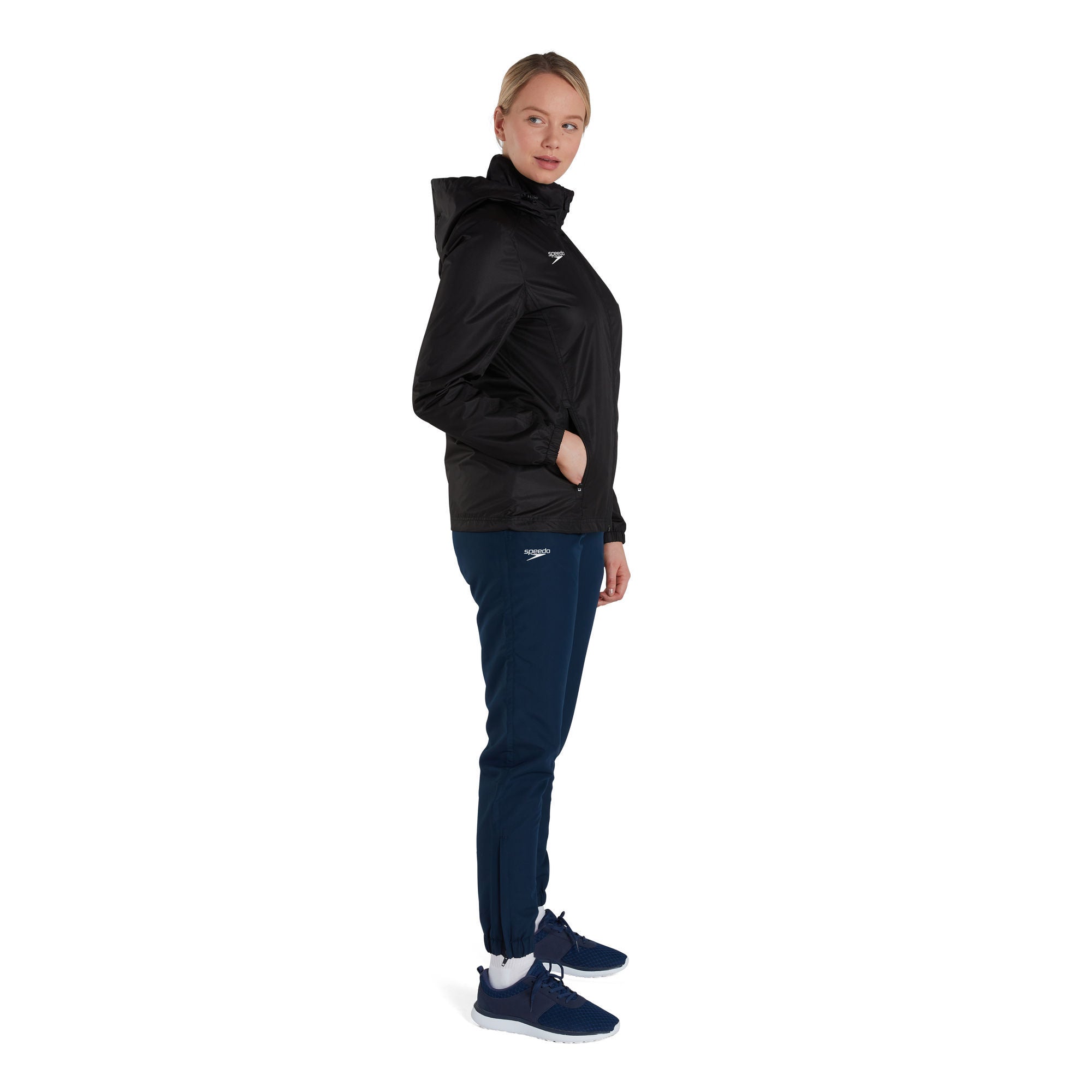 CLUB VPSHLD FULLZIP RAINJKT AF Damen Regenjacke | Schwarz