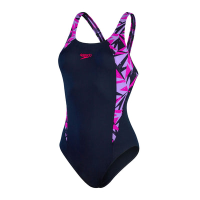 Hyperboom Splice Muscleback Damen Badeanzug | Navy