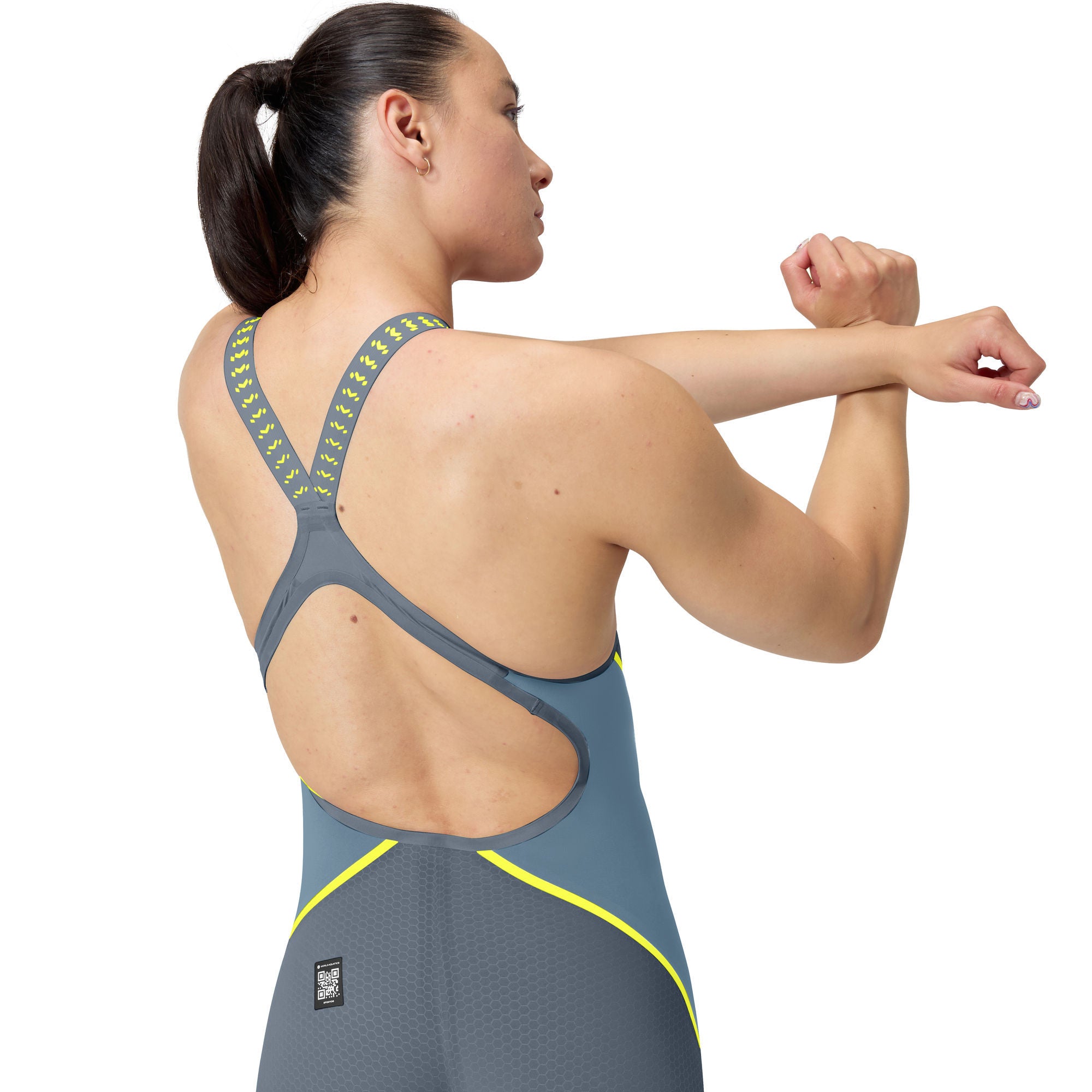 LZR Intent 2.0 Openback Kneeskin Damen Wettkampfanzug | Grau