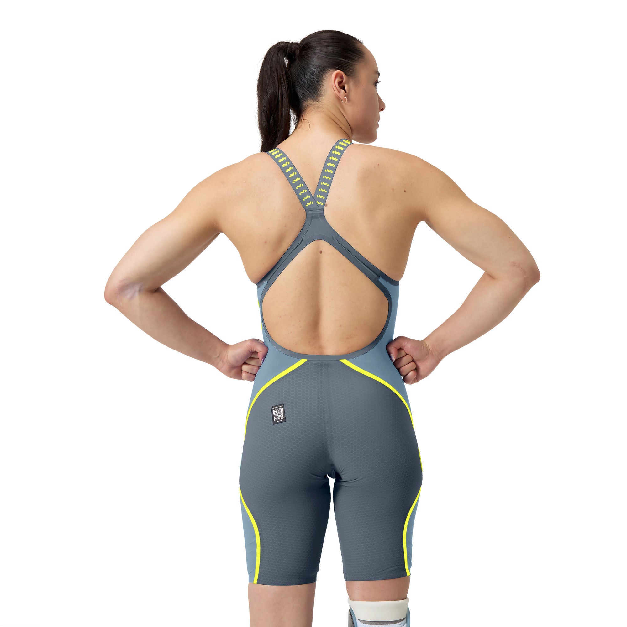LZR Intent 2.0 Openback Kneeskin Damen Wettkampfanzug | Grau