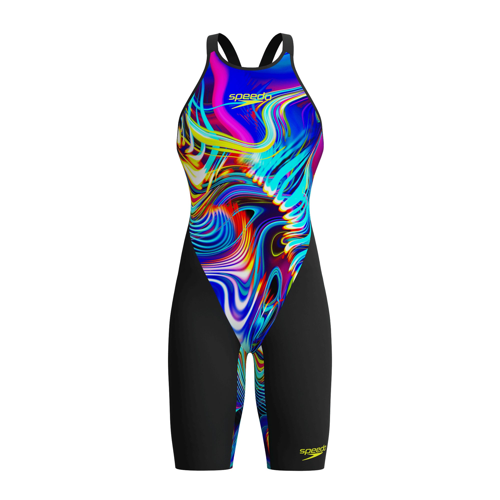 LZR Valor 2.0 Openback Kneeskin Damen Wettkampfanzug | Schwarz