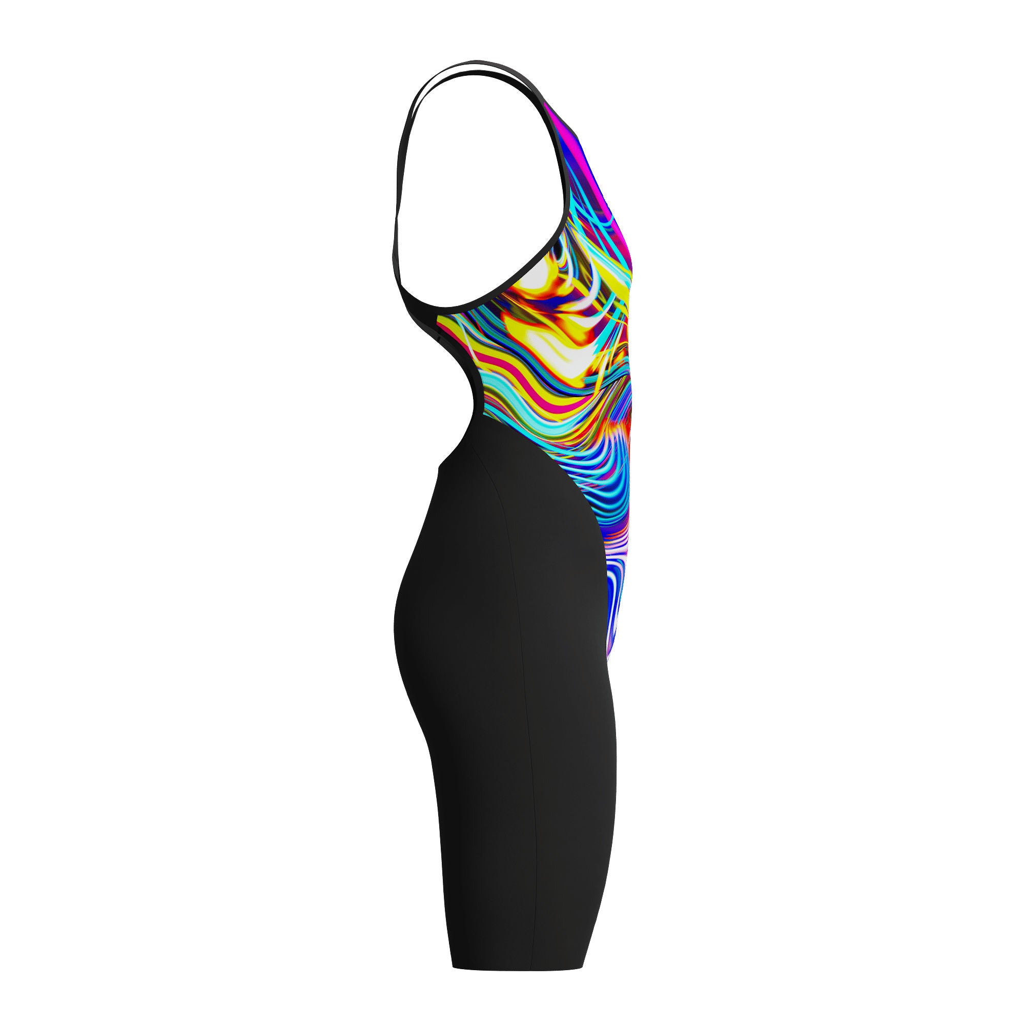 LZR Valor 2.0 Openback Kneeskin Damen Wettkampfanzug | Schwarz