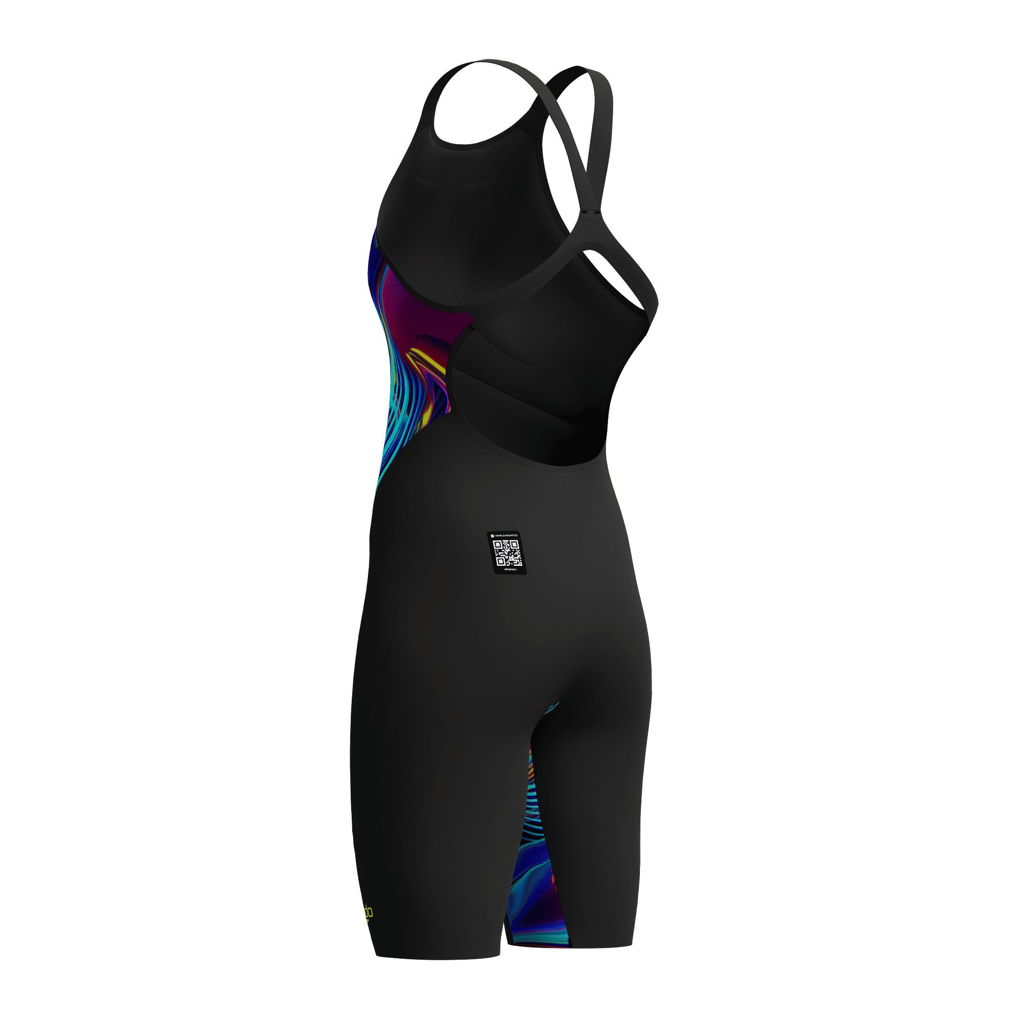 LZR Valor 2.0 Openback Kneeskin Damen Wettkampfanzug | Schwarz