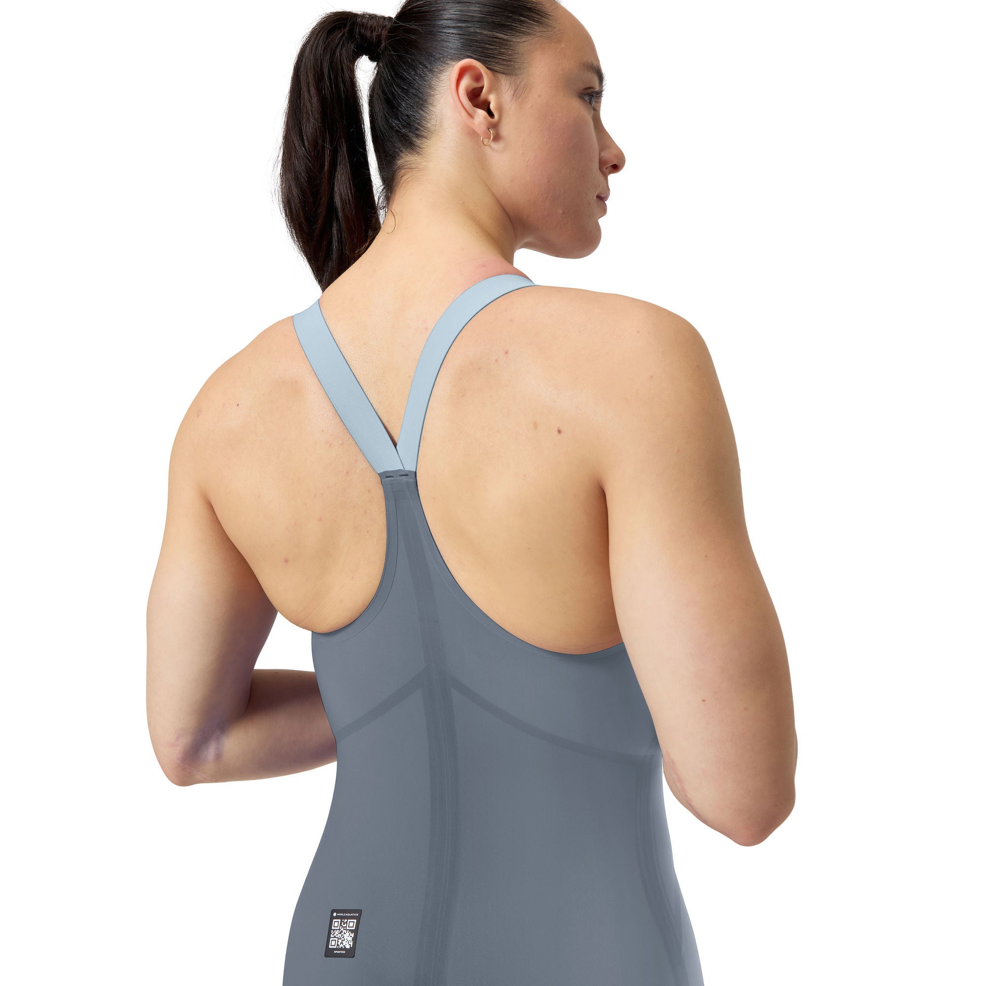 LZR Valor 2.0 Closedback Kneeskin Damen Wettkampfanzug | Grau