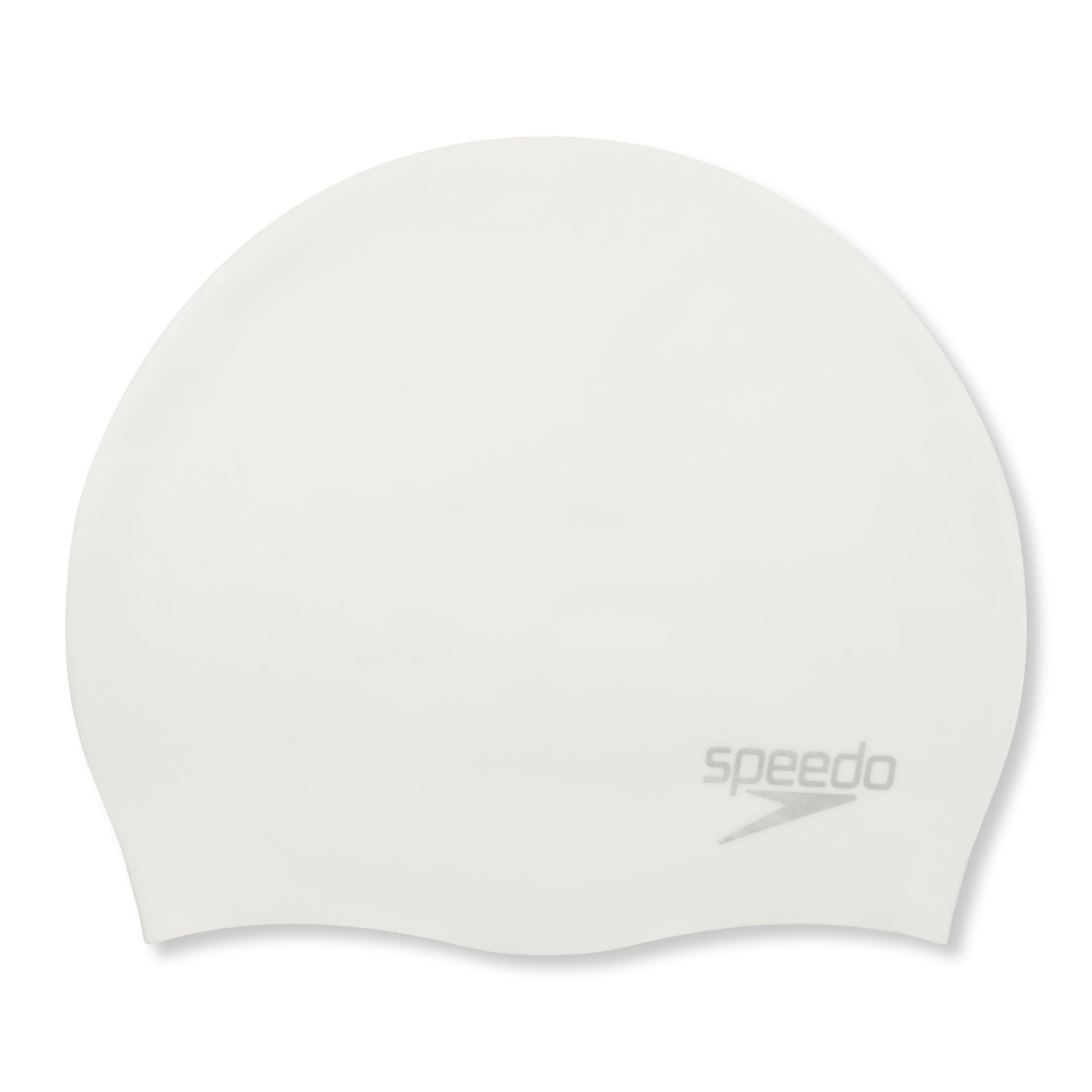 Plain Moulded Silicone Badekappe | Weiss