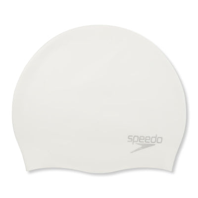 Plain Moulded Silicone Badekappe | Weiss