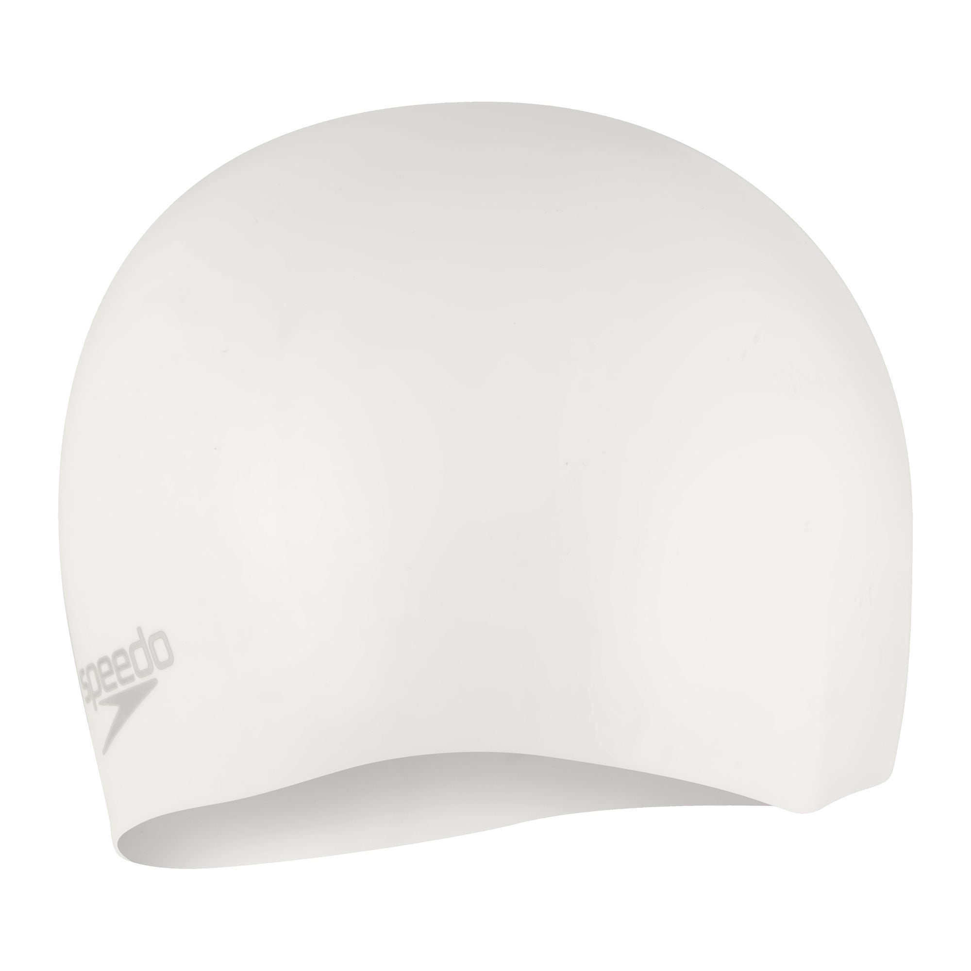 Plain Moulded Silicone Badekappe | Weiss