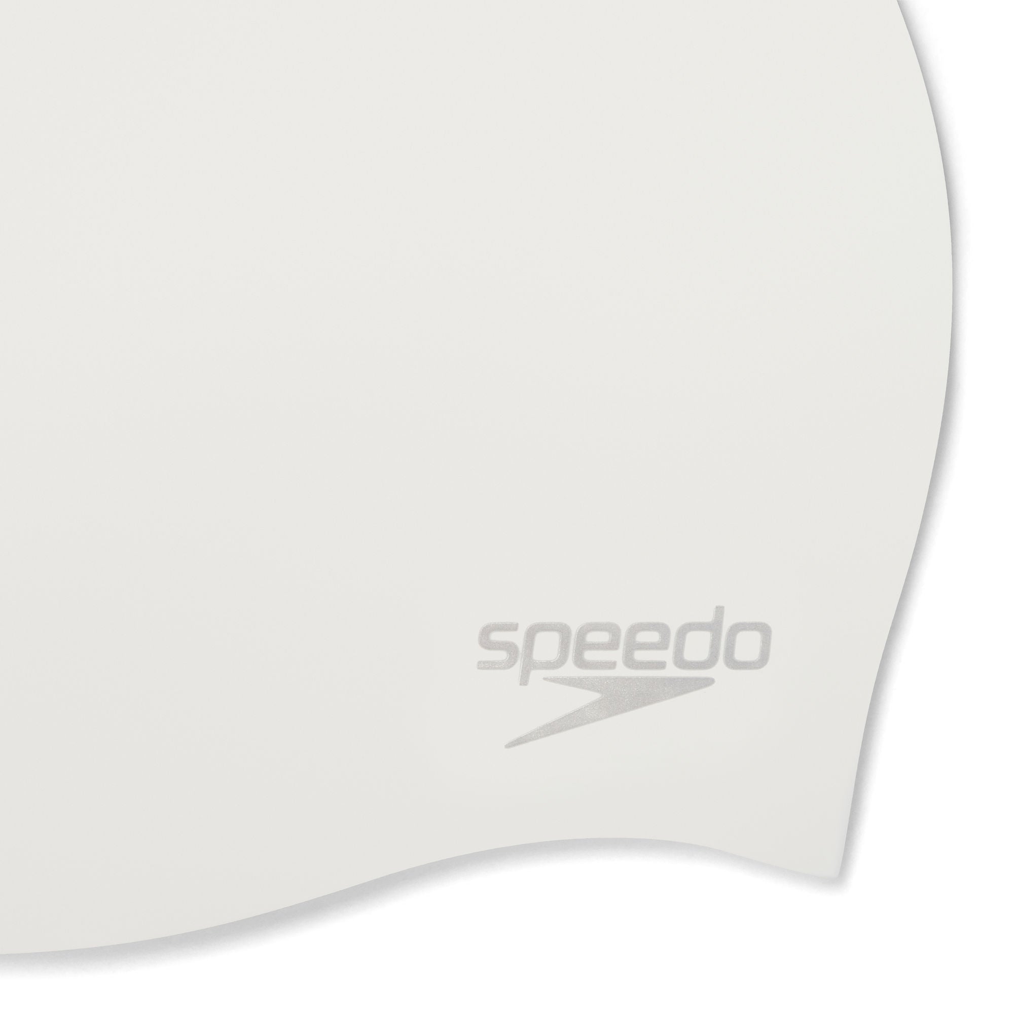 Plain Moulded Silicone Badekappe | Weiss