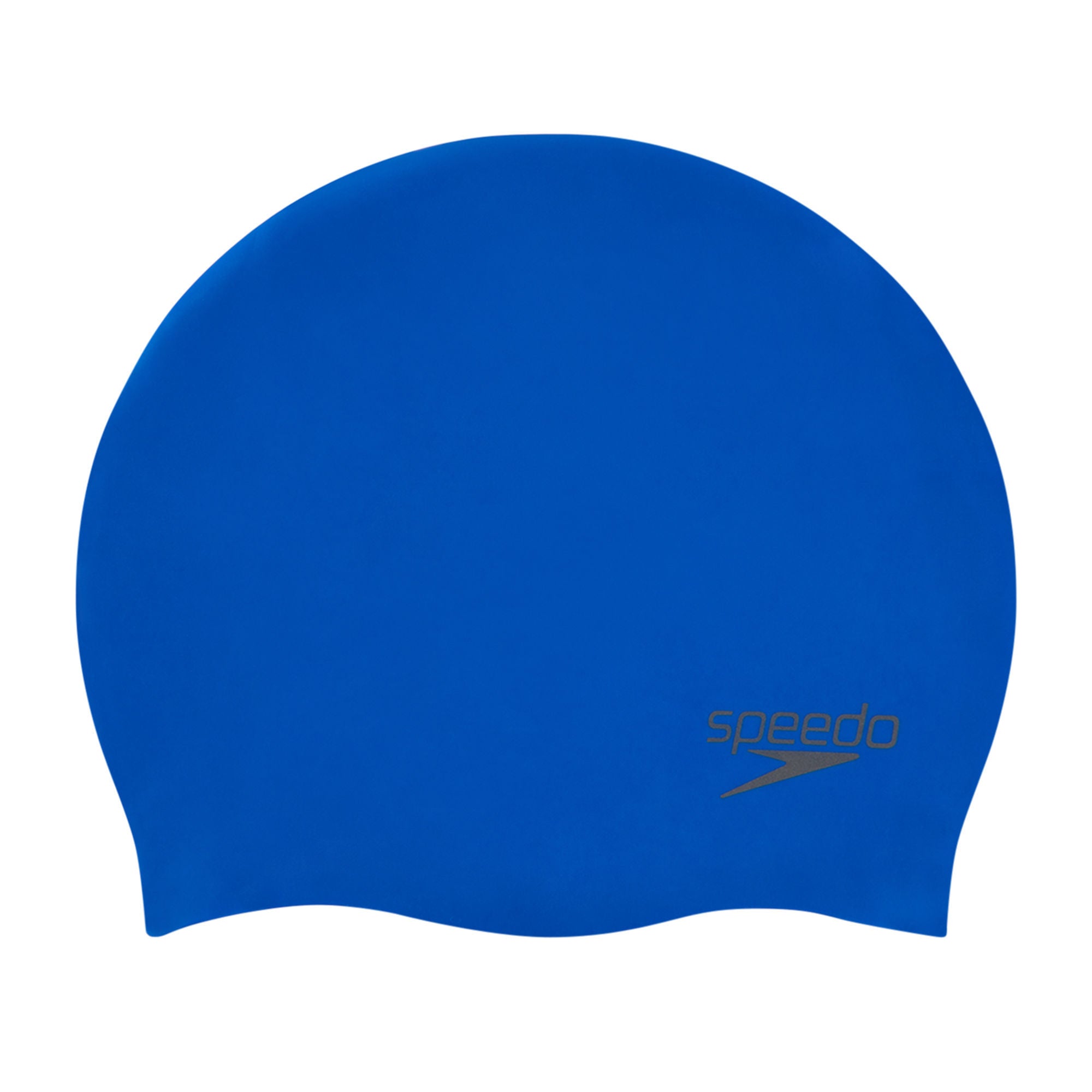 Plain Moulded Silicone Badekappe | Blau